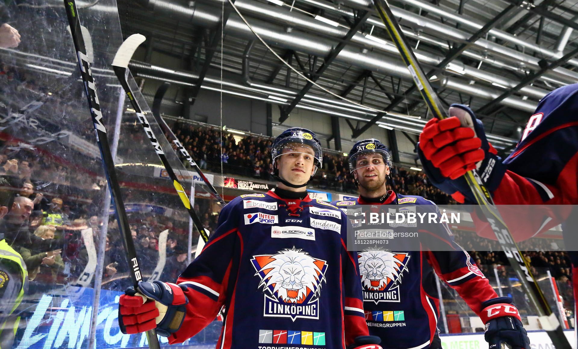 Linköpings Alexander Karlsson och Dan Pettersson jublar