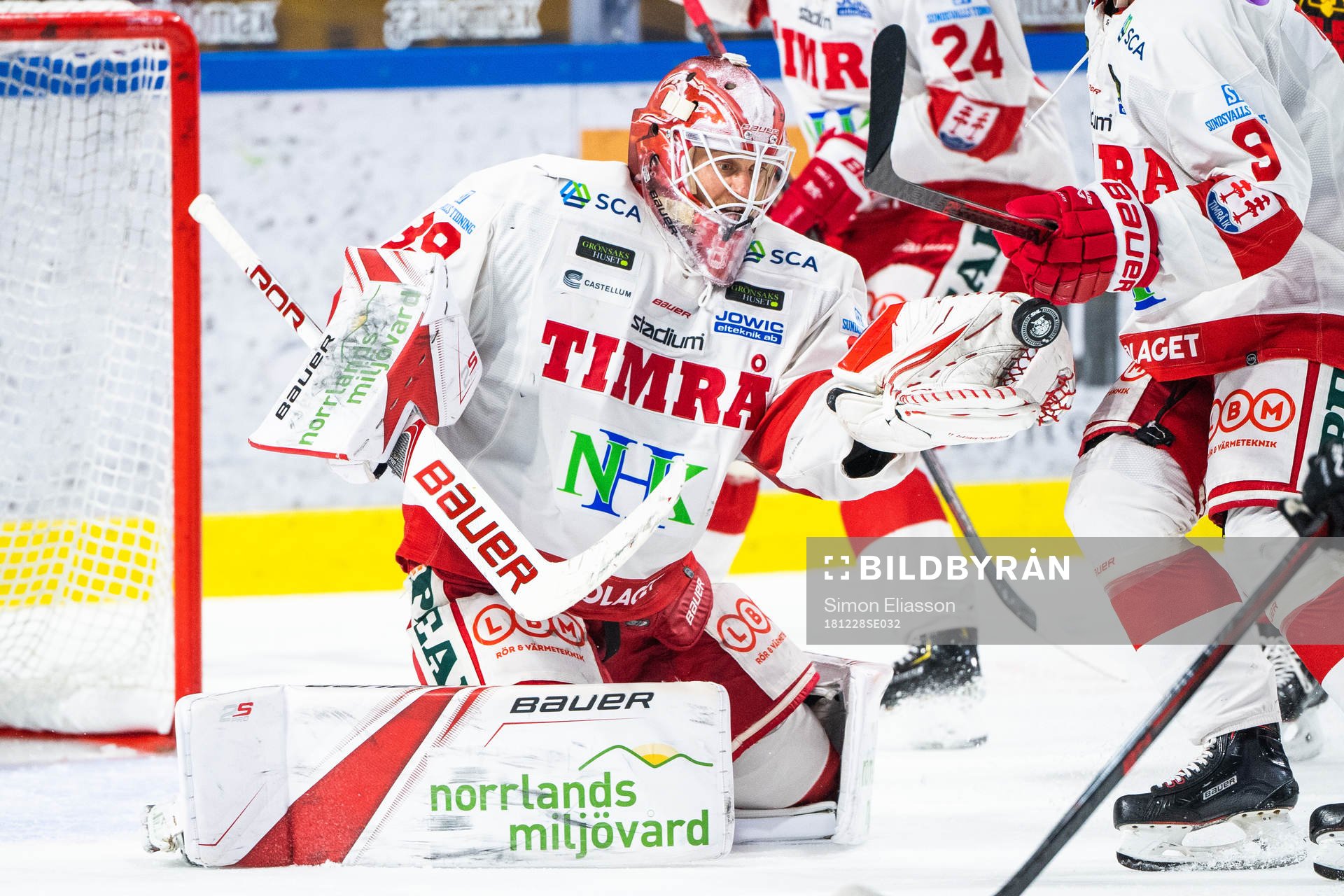 Timrås målvakt Niklas Svedberg