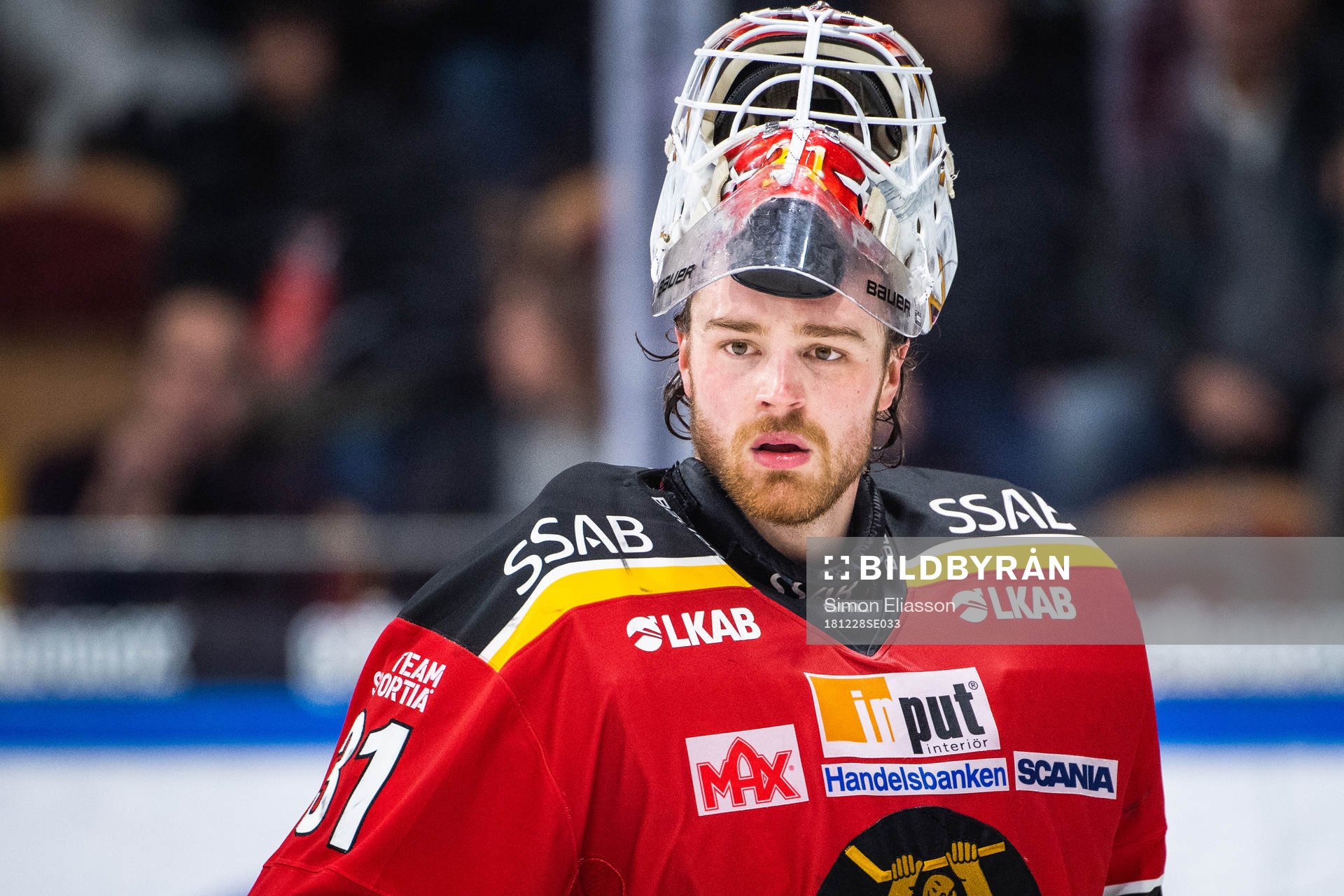 Luleås målvakt Niklas Rubin