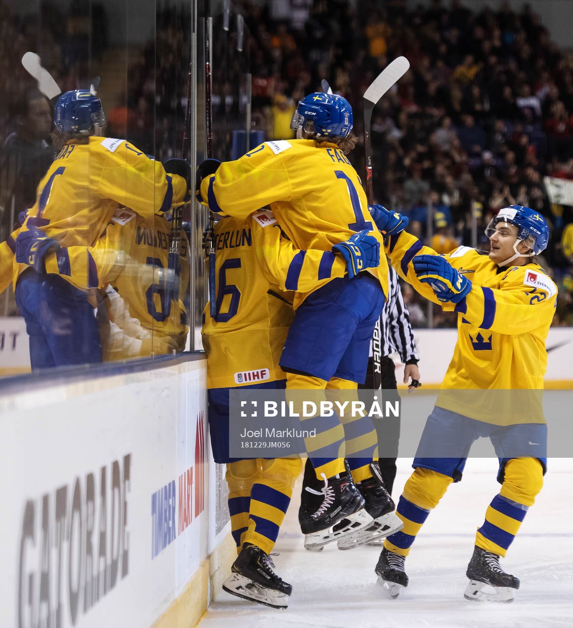 Filip Westerlund, Samuel Fagemo and Erik Brännström of