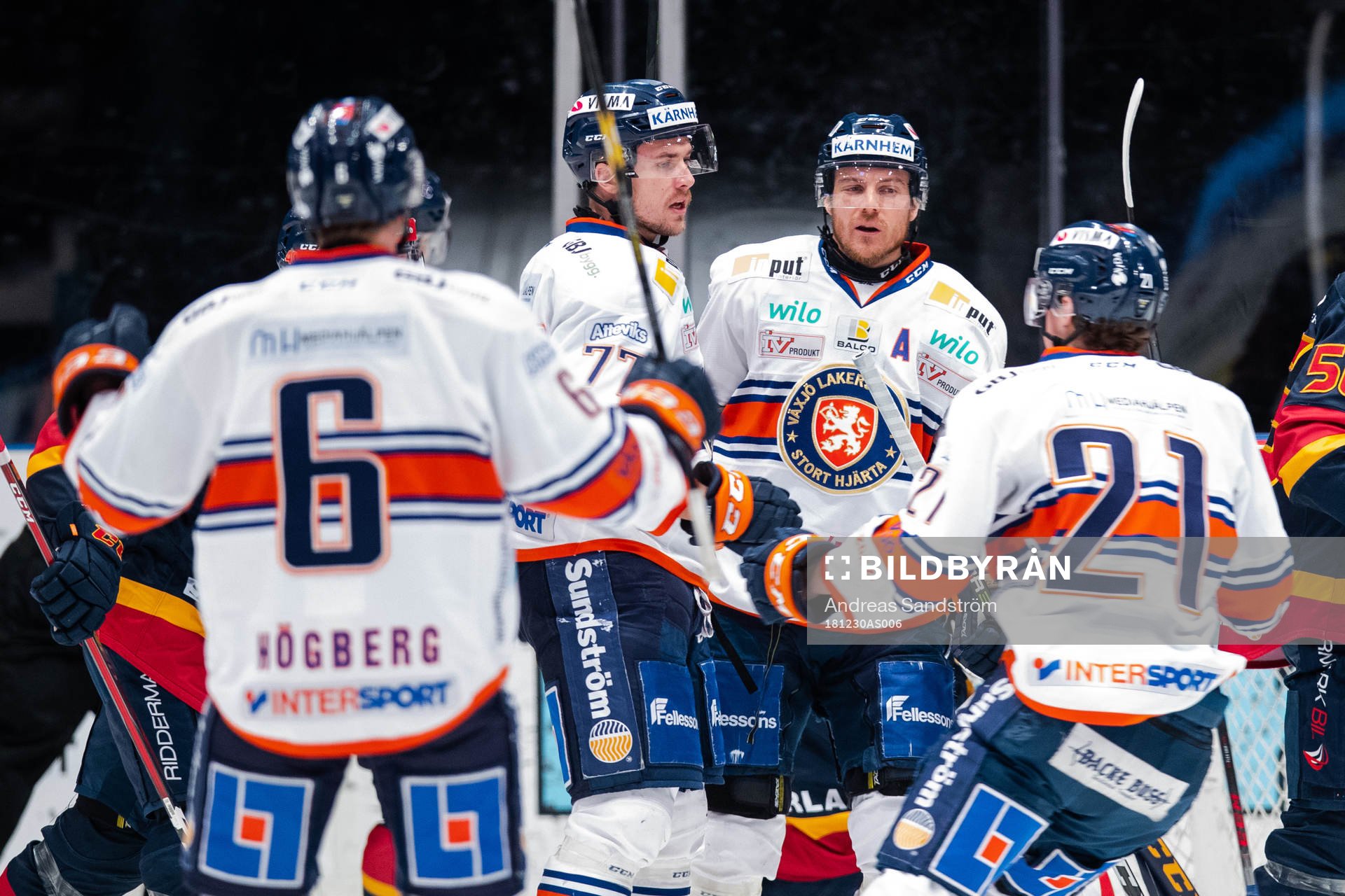 Växjös Pontus Netterberg jublar