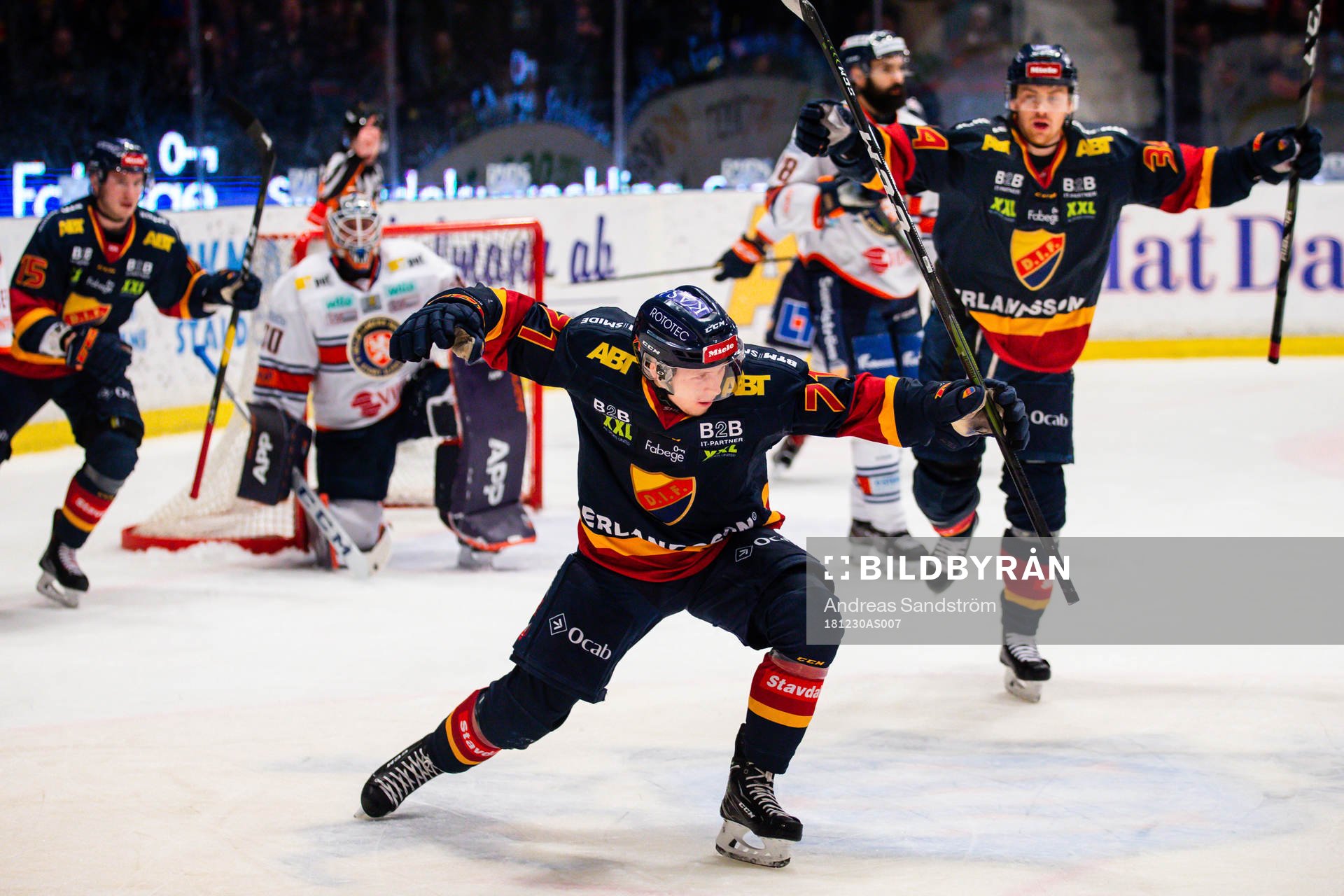 Djurgårdens Jonathan Davidsson jublar