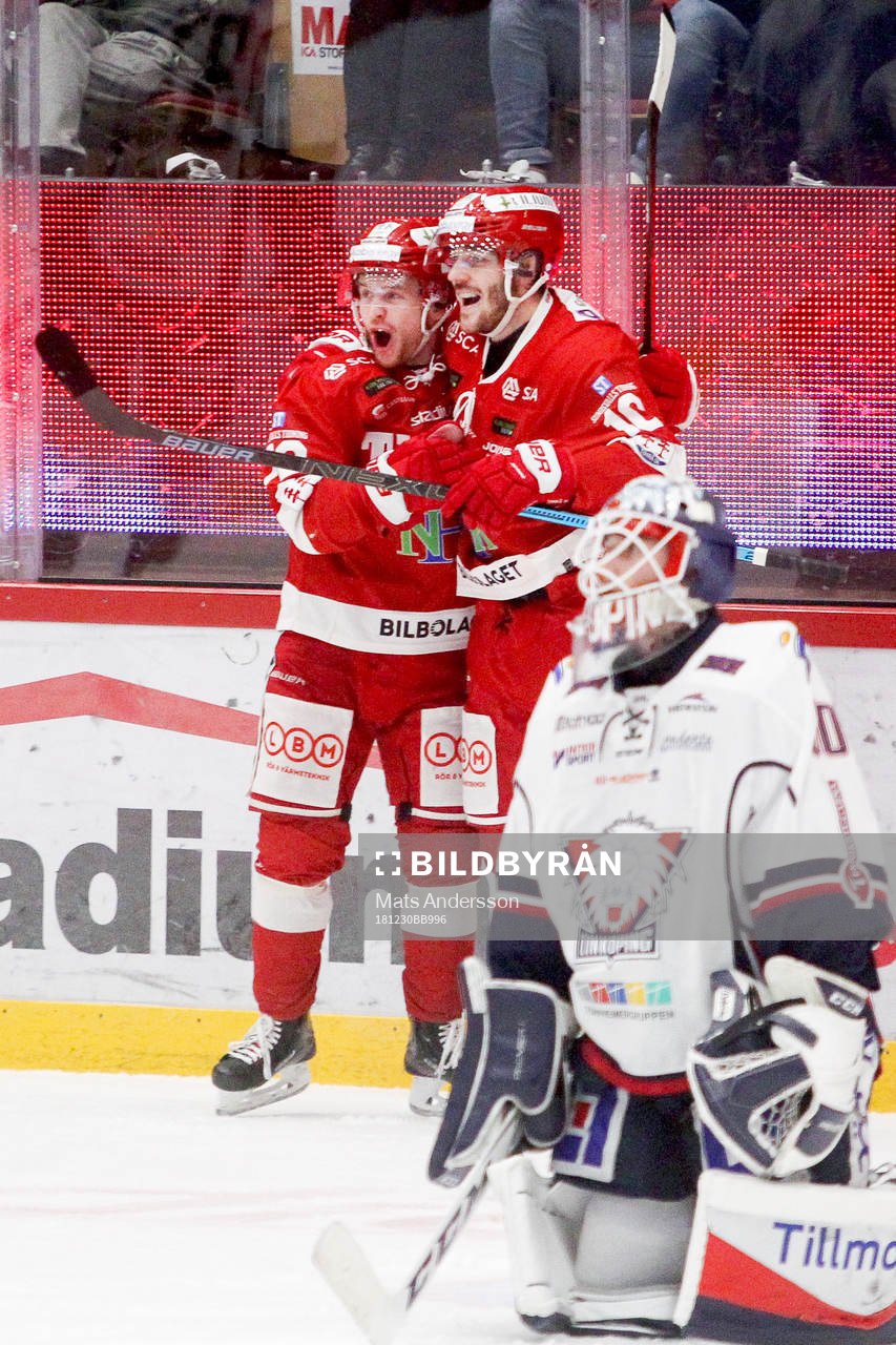 Timrås Johan Persson och Sebastian Ohlsson jublar