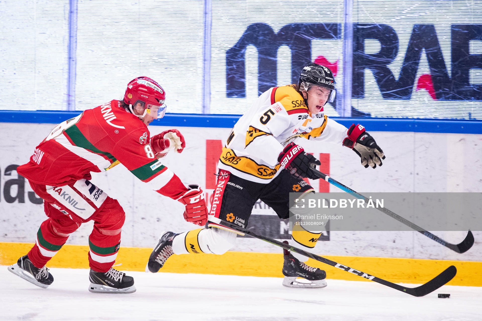Moras Robin Johansson och Luleås Linus Nässén