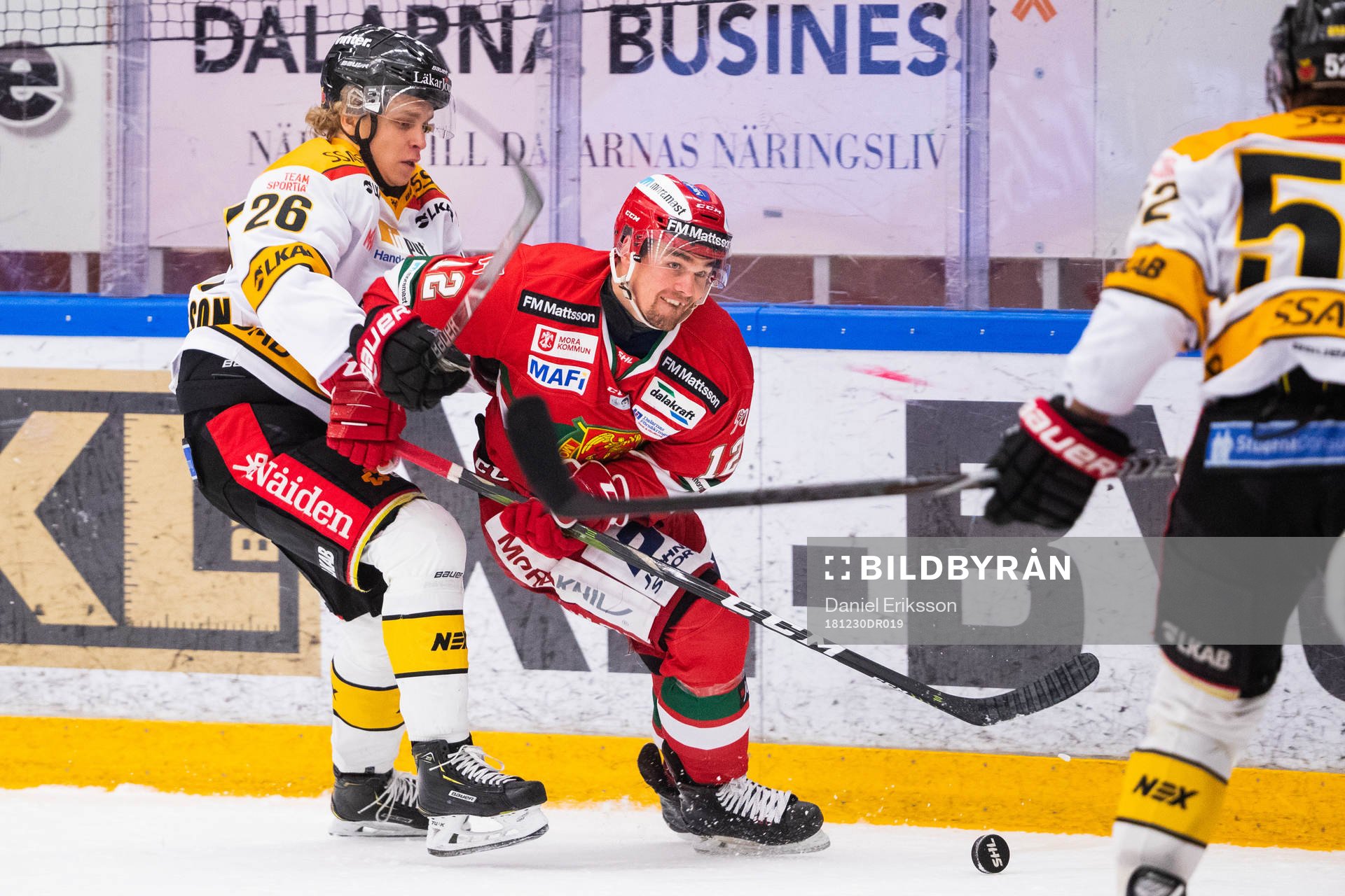 Luleås Lucas Jidenius och Moras Kevin Gagné