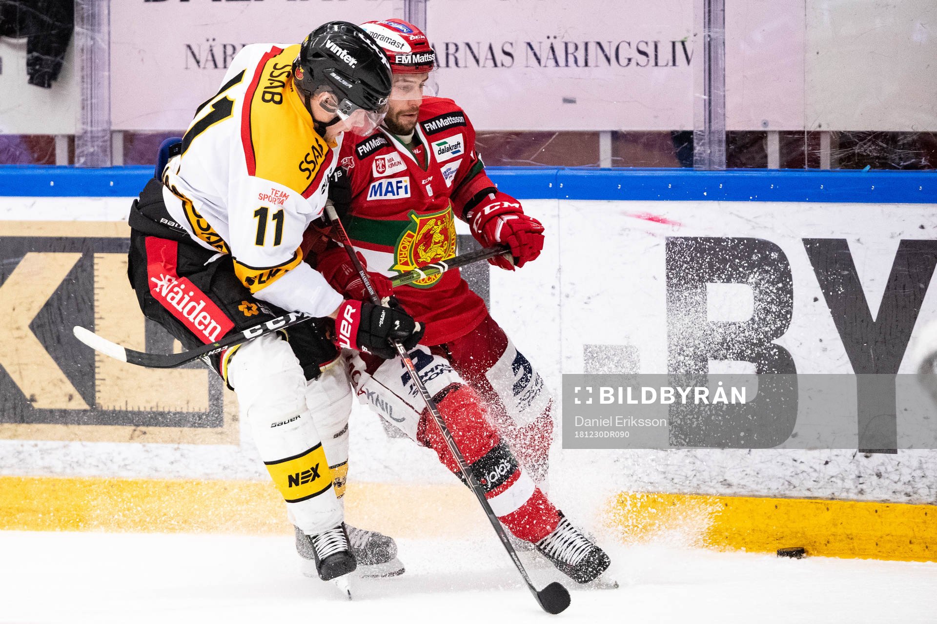 Luleås Petter Emanuelsson och Moras Ryan Johnston