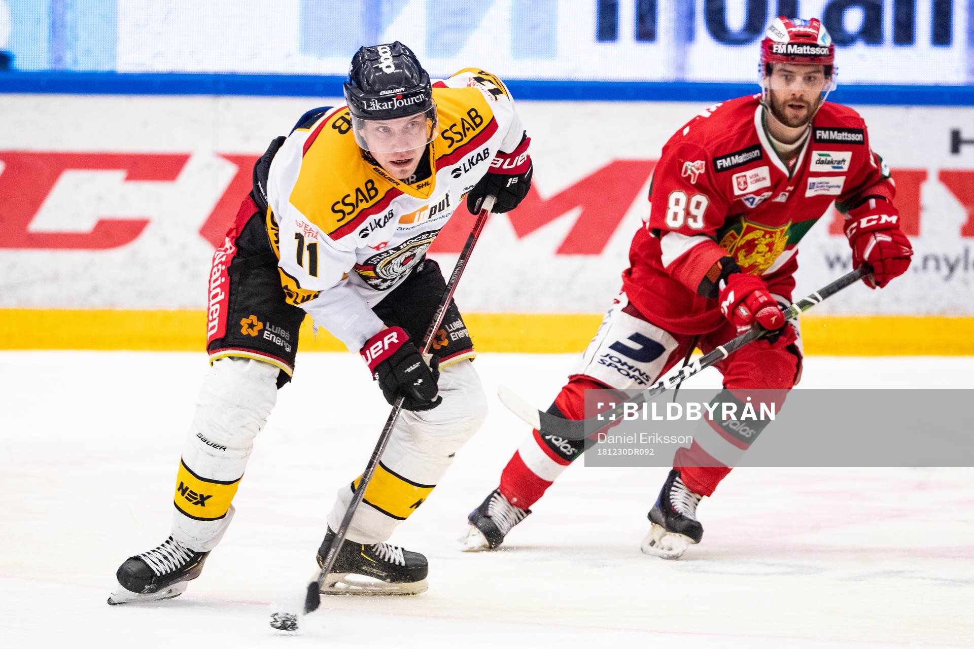 Luleås Petter Emanuelsson och Moras Ryan Johnston