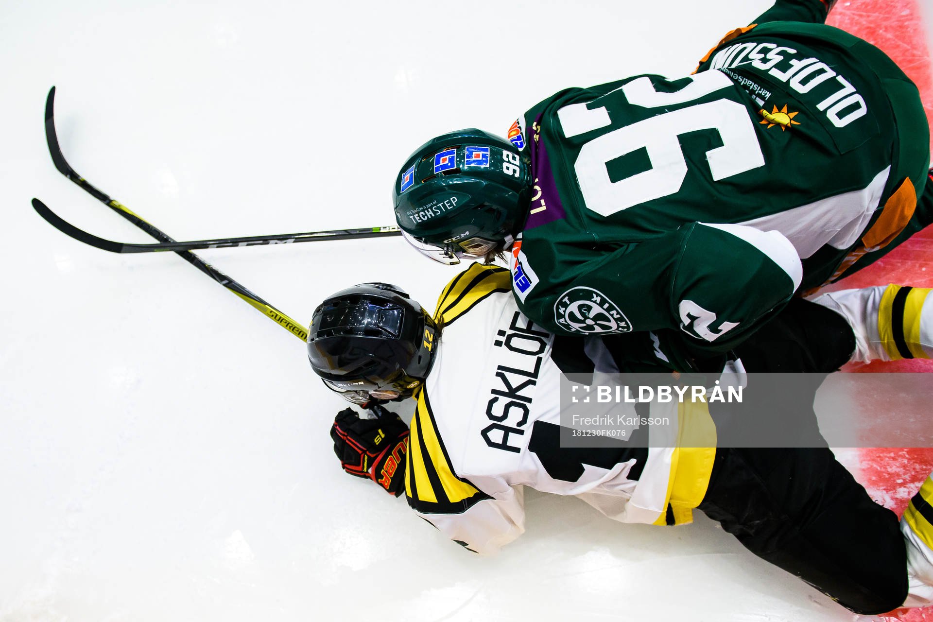 Brynäs Samuel Asklöf och Färjestads Jesper Olofsson