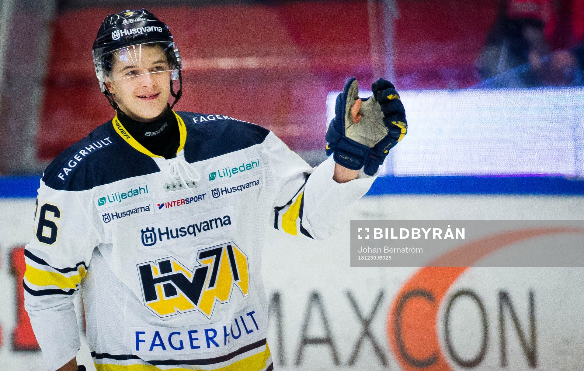 s Max Wennlund gör 1-1 och jublar