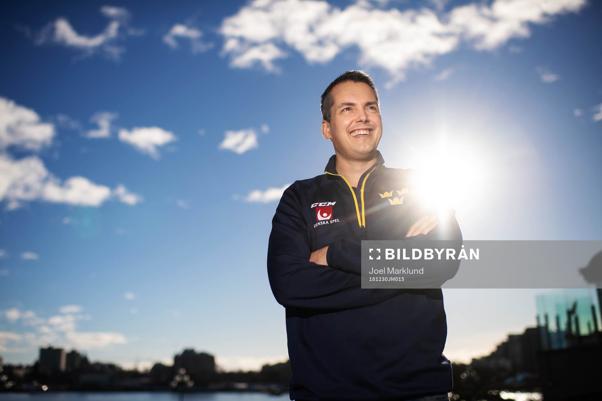 Head coach Tomas Montén of team Sweden poses for a
