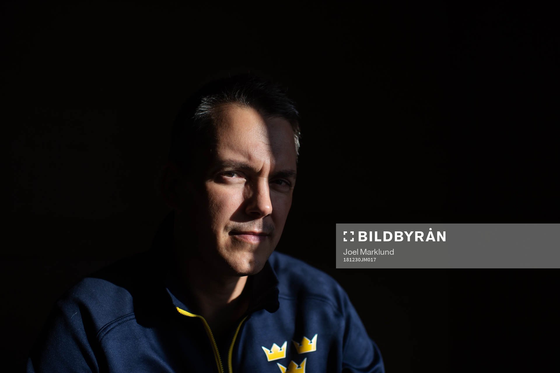 Head coach Tomas Montén of team Sweden poses for a