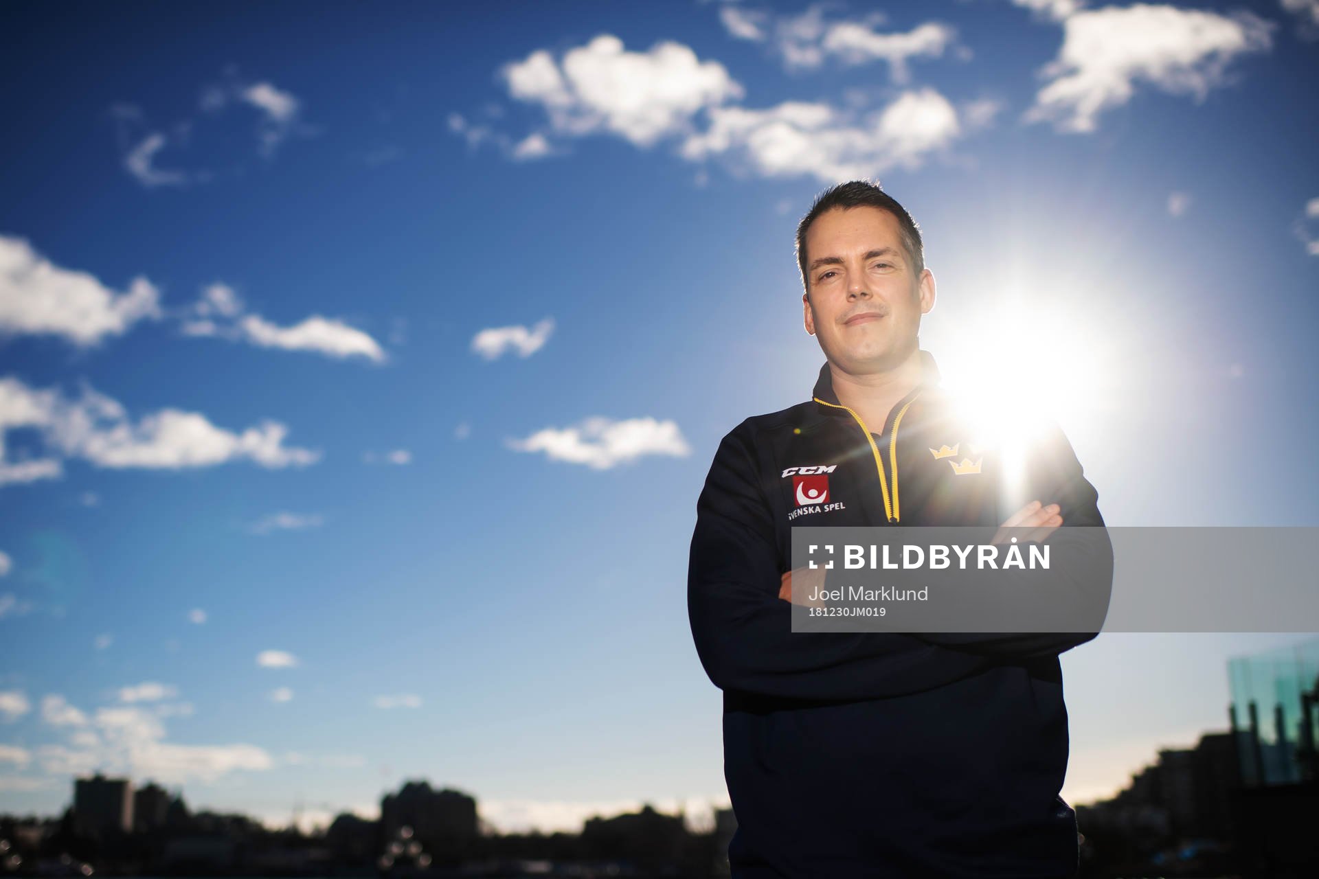 Head coach Tomas Montén of team Sweden poses for a