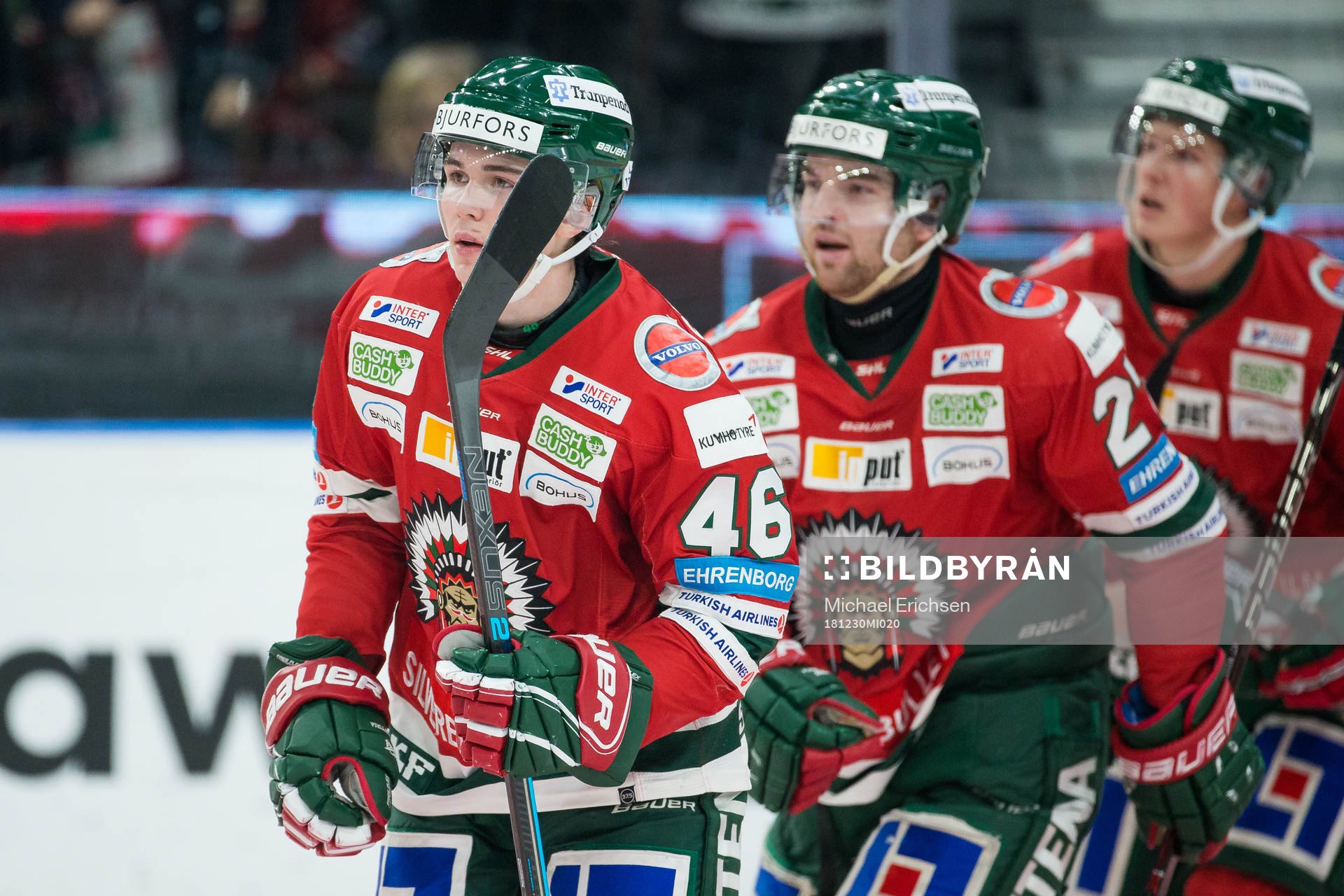 Frölundas Oliwer Fjellström jublar