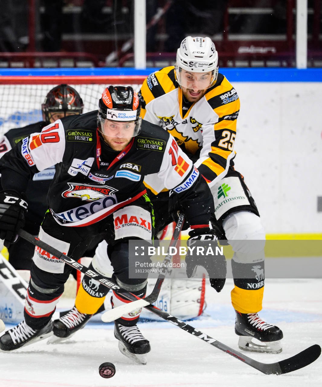 Malmö Redhawks Nichlas Torp och Skellefteås Albin Lundin