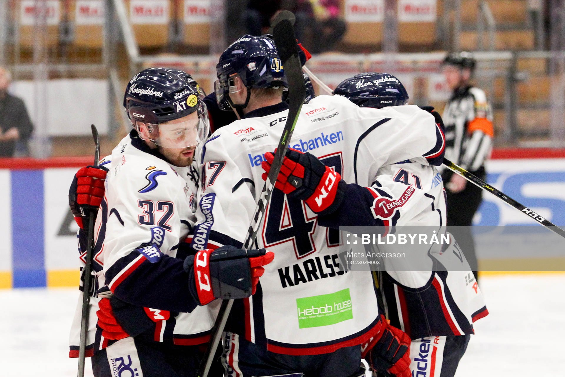 Linköpings Lukas Bengtsson jublar