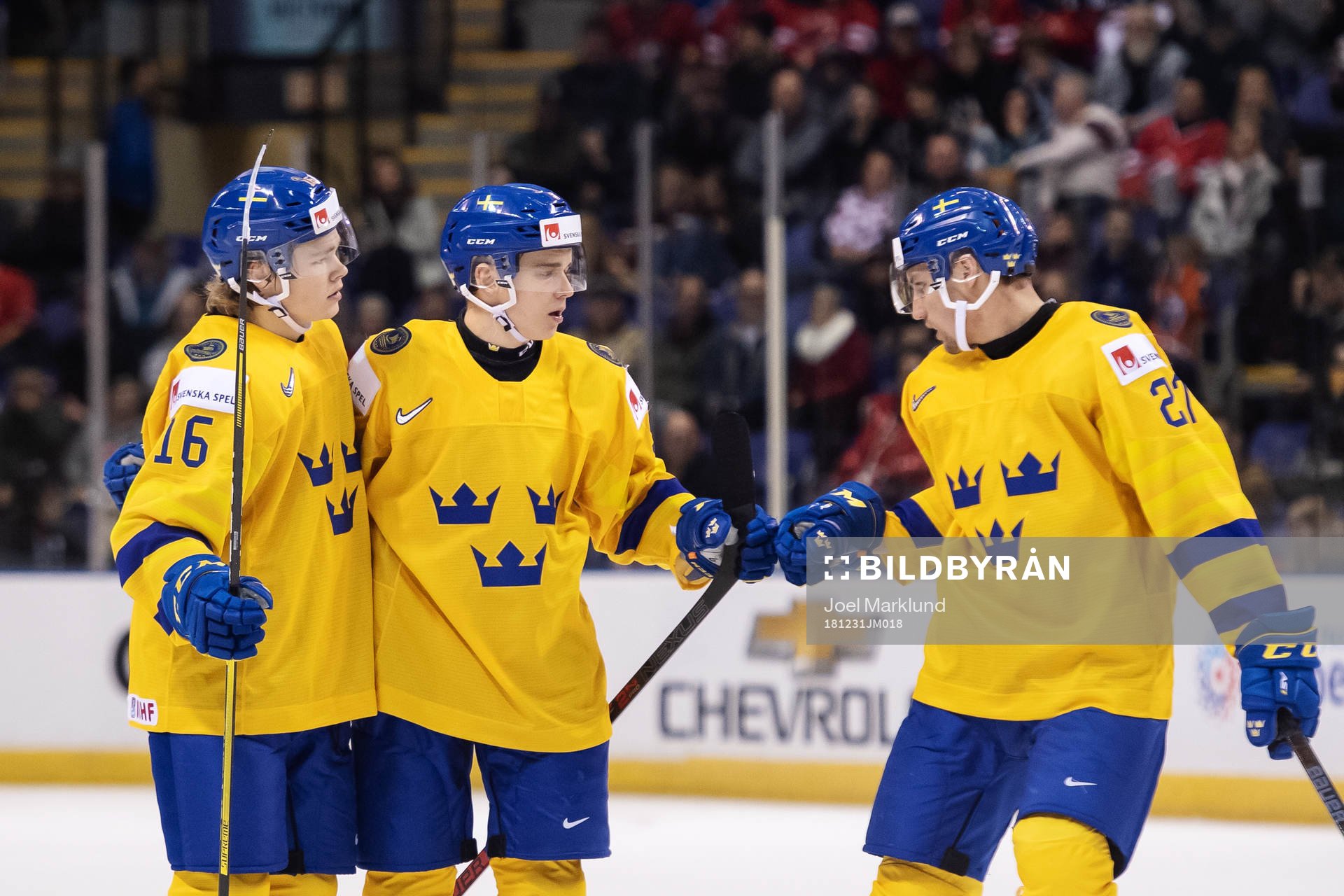 Filip Westerlund, Nils Lundkvist and David Gustafsson of