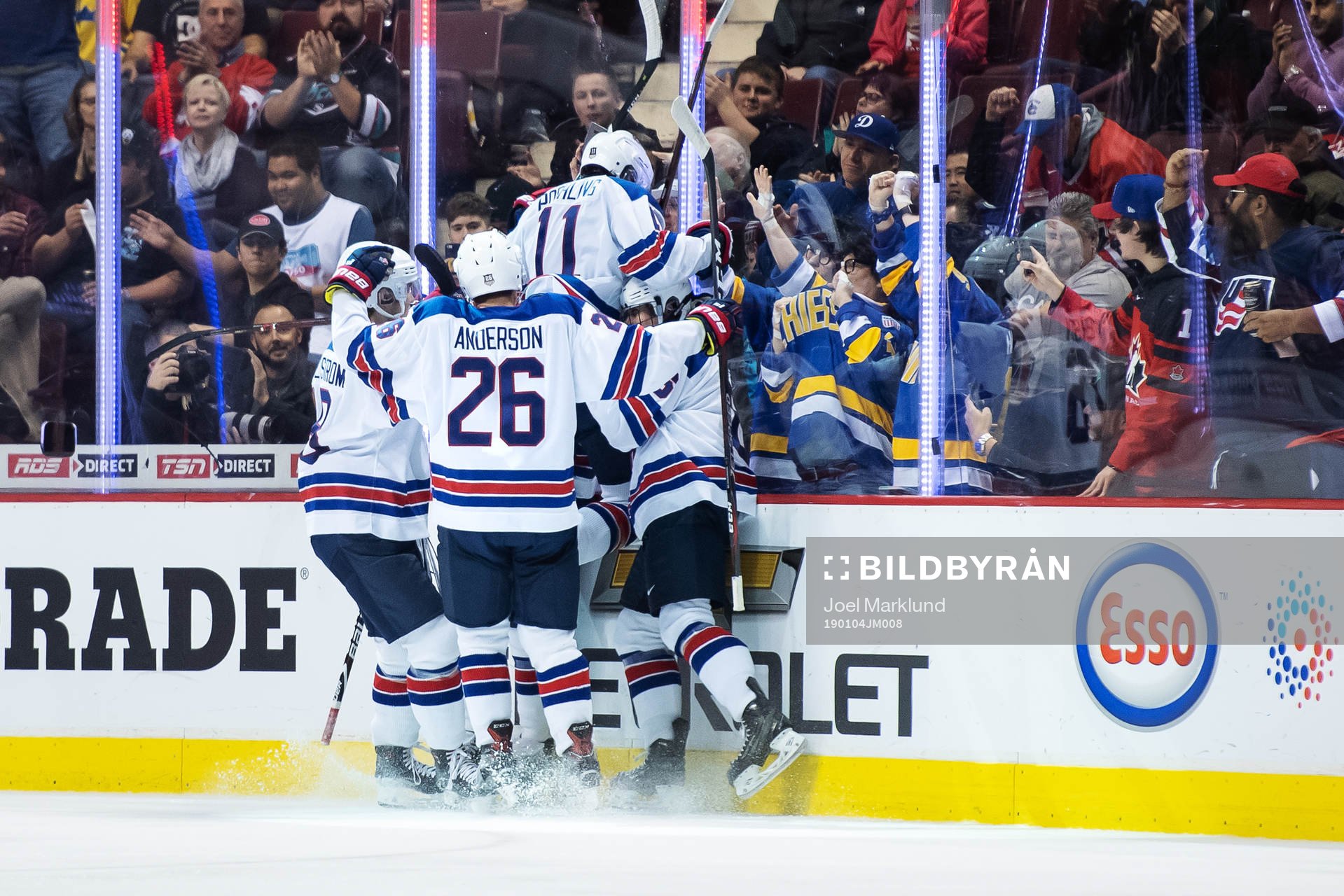 Players of team USA celebrate