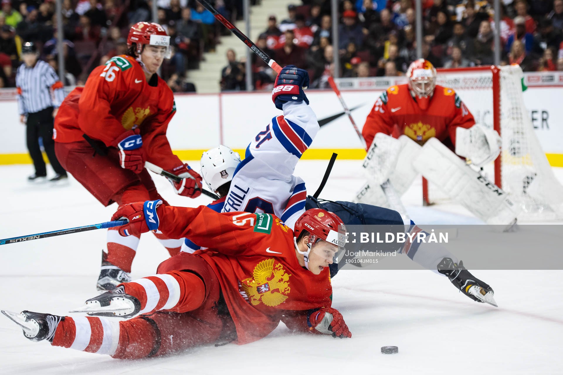 Nikolai Kovalenko of Russia in action against Logan