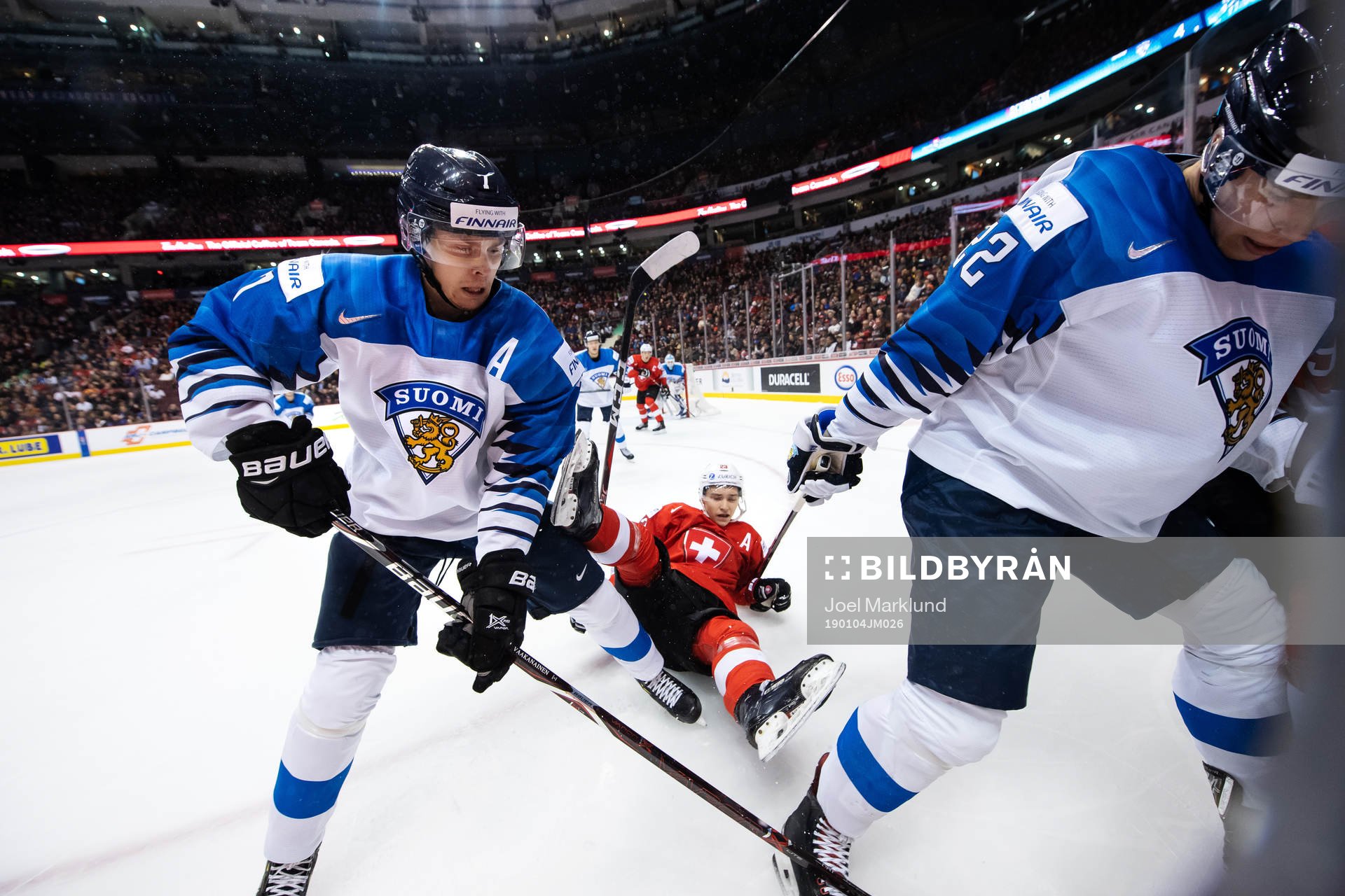 Urho Vaakanainen and Santeri Virtanen of Finland in action