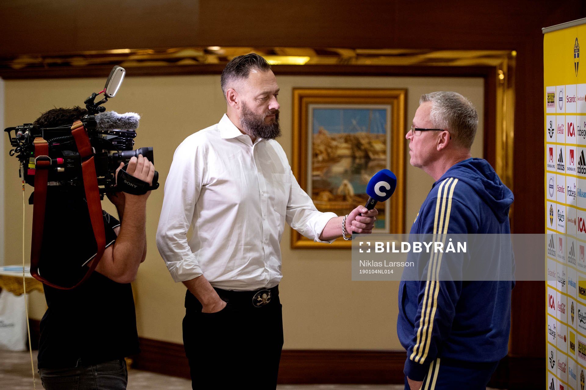 C More reporter Olof Lundh interview Sweden Head coach