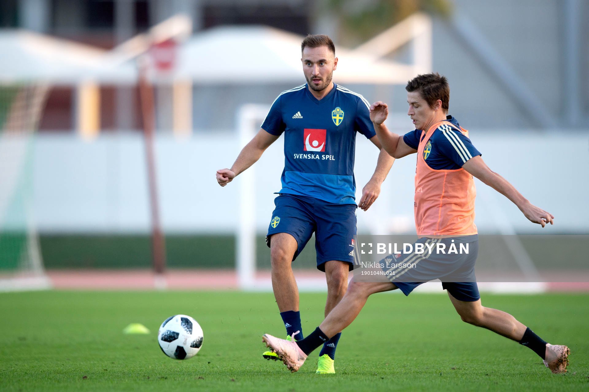 Sweden's Muamer Tankovic and Simon Thern