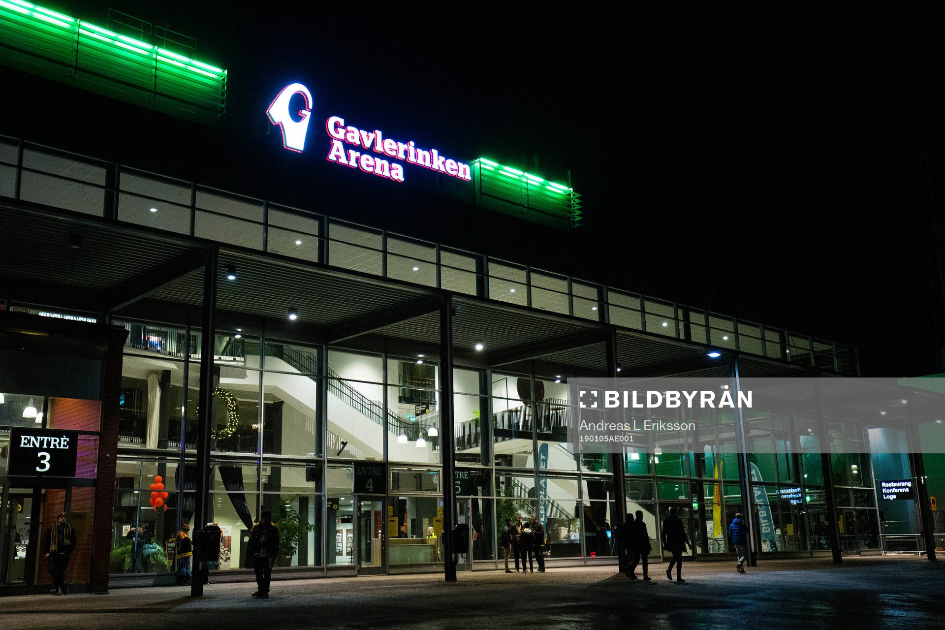 Exteriör av Gavlerinken Arena