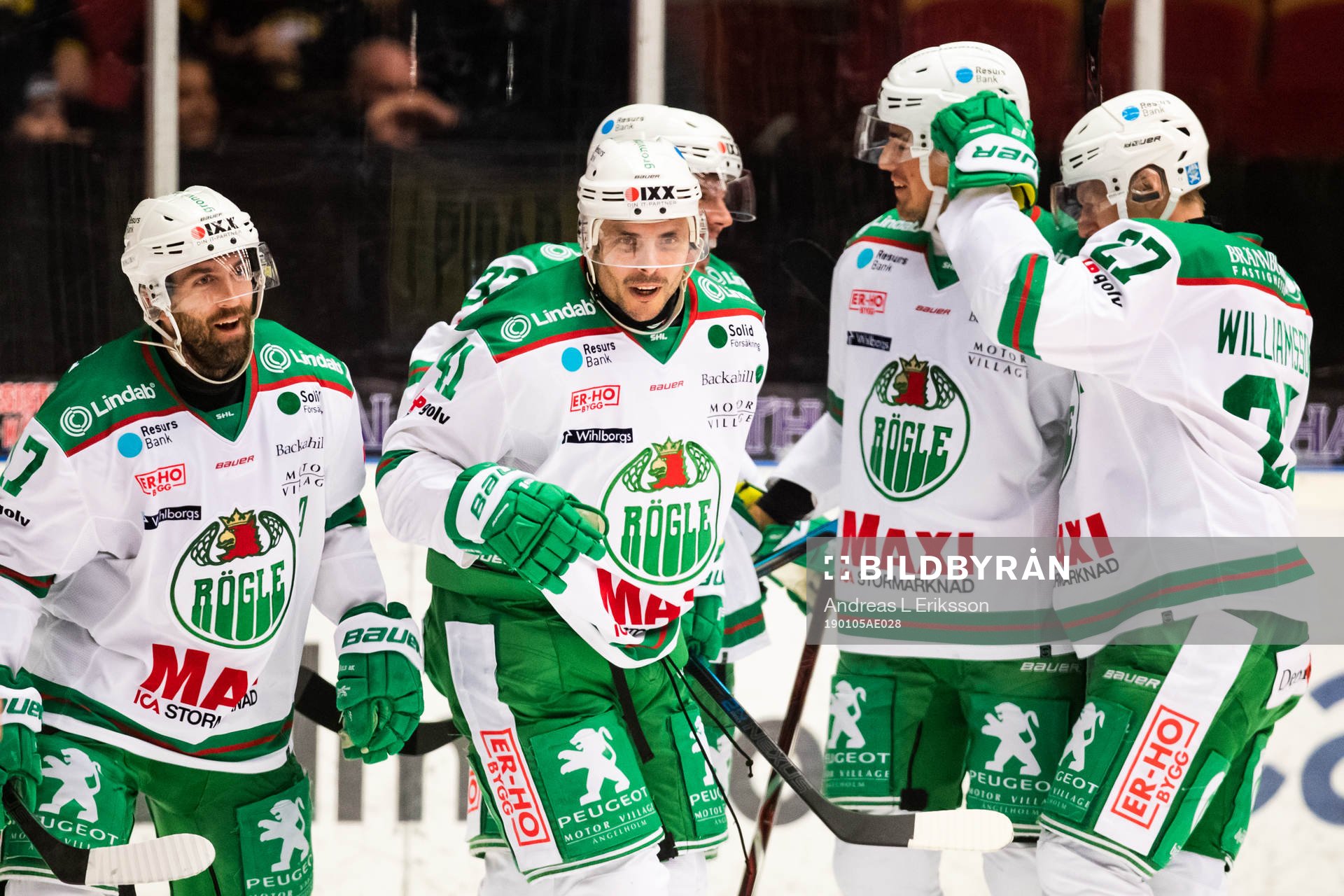 Rögles Taylor Matson, Daniel Widing och Jesper Williamsson