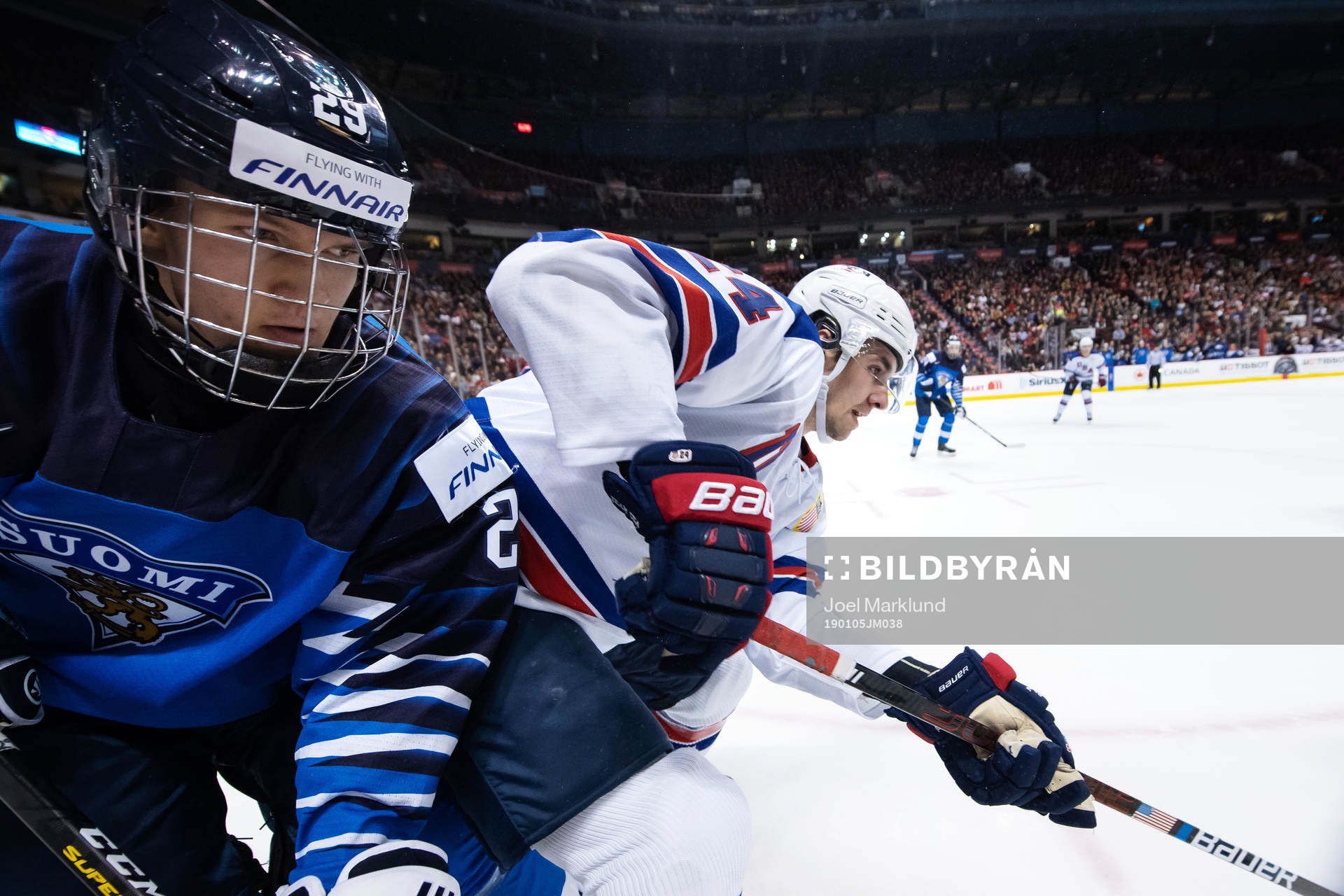 Anton Lundell of Finland and Mattias Samuelsson of USA