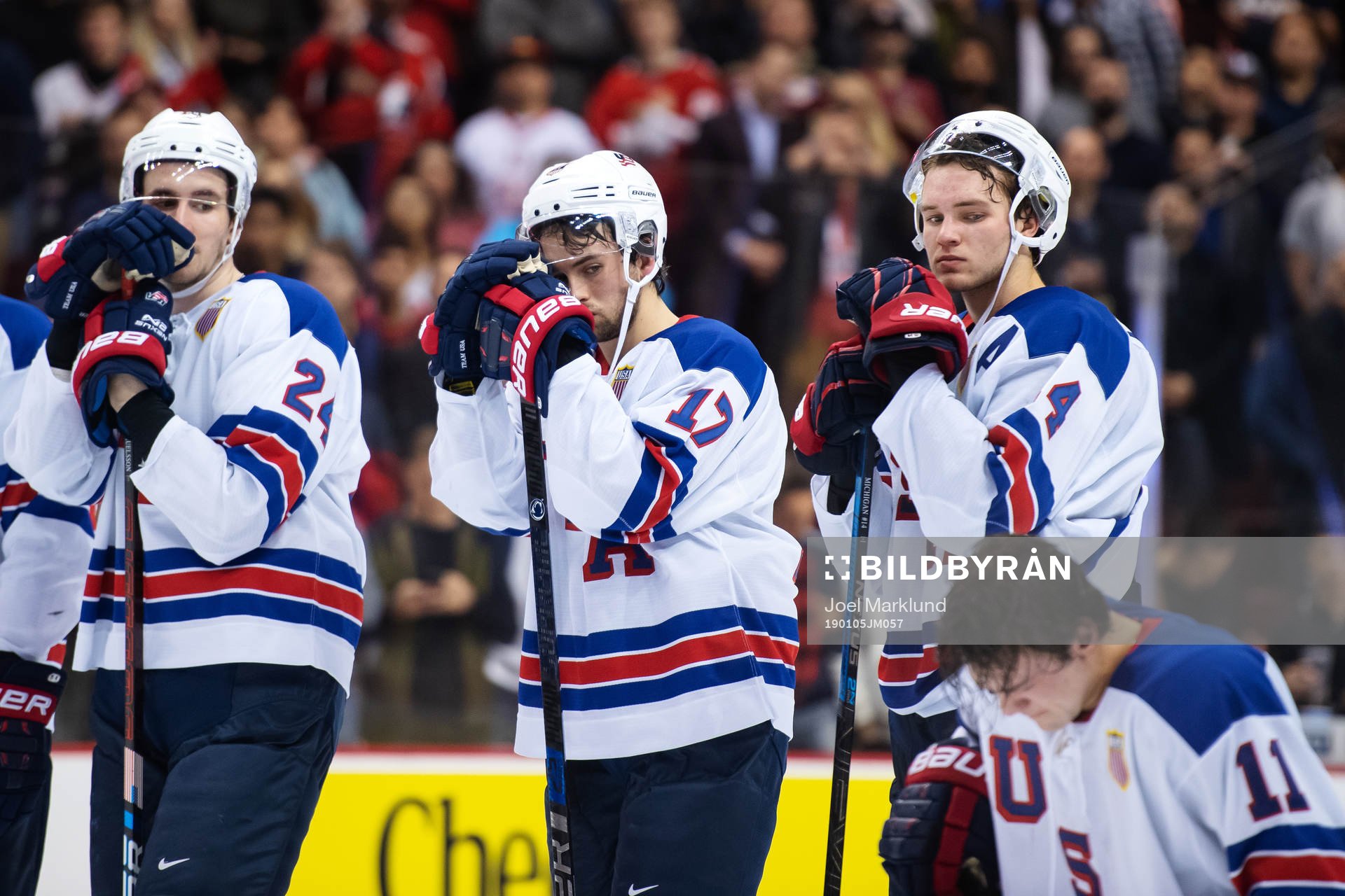 Mattias Samuelsson, Evan Barratt, Dylan Samberg and Ryan
