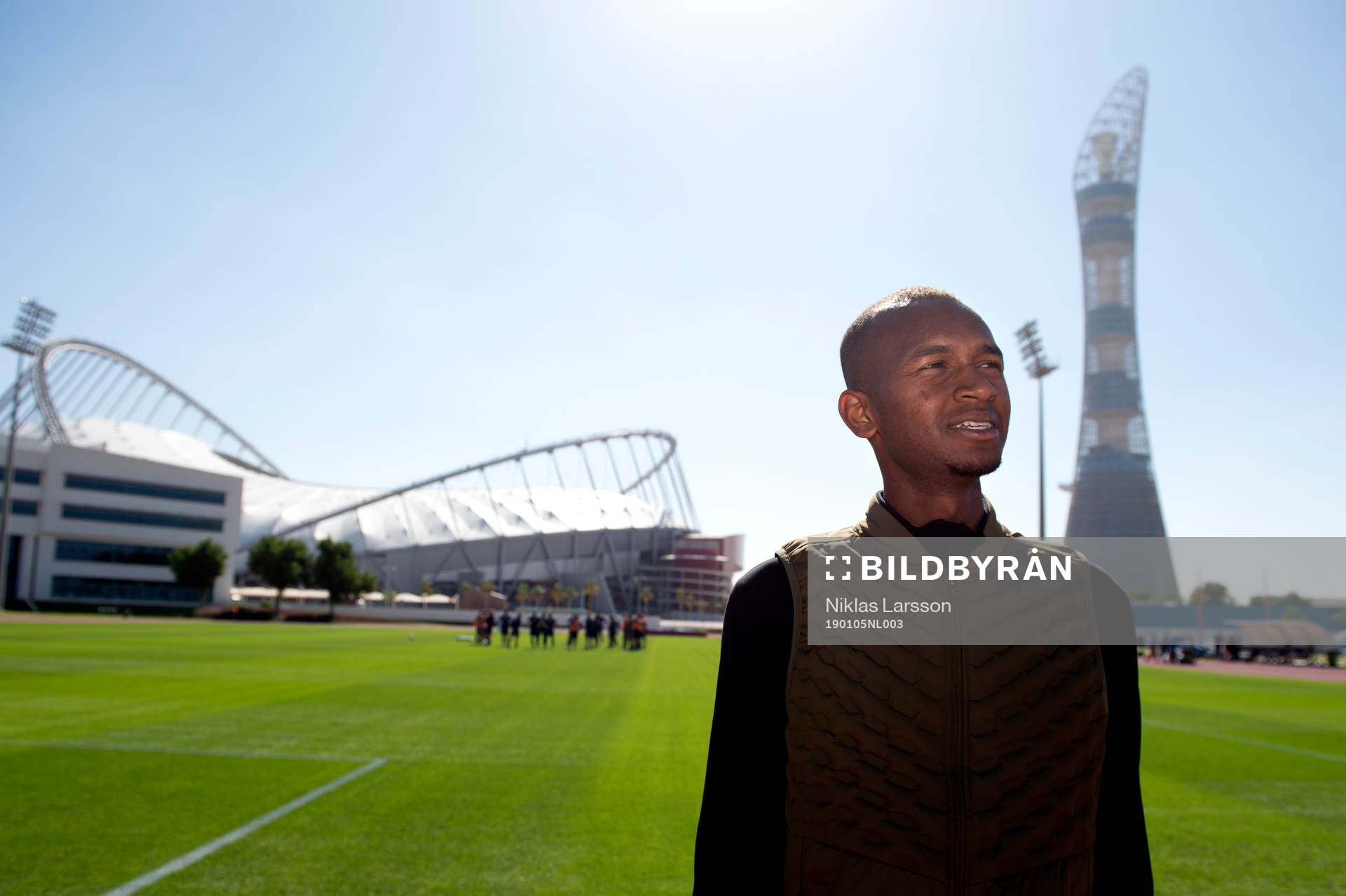 Qatar high jumper Mutaz Essa Barshim is seen
