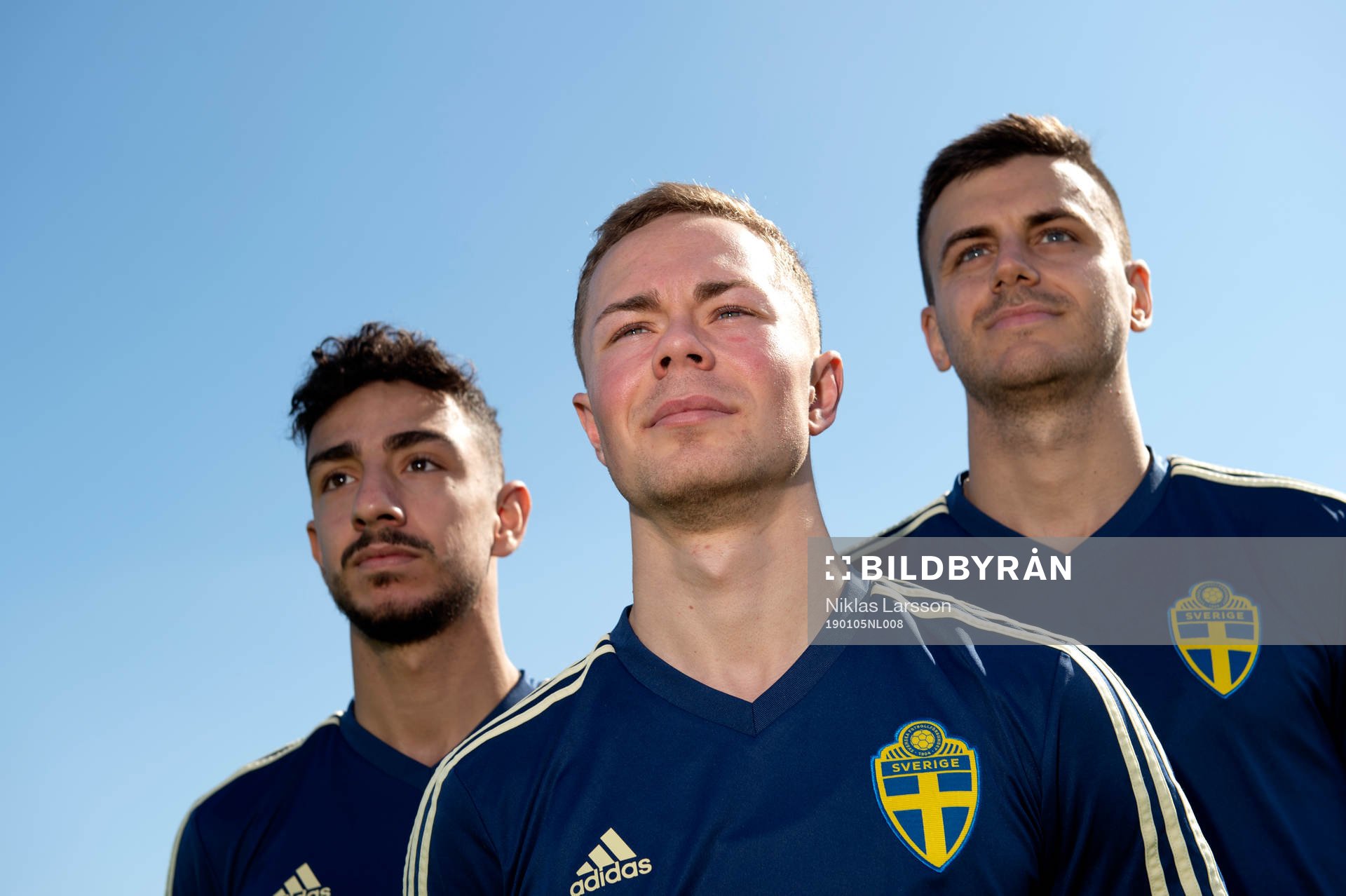 Sweden's and Häcken players Adam Andersson, Alexander