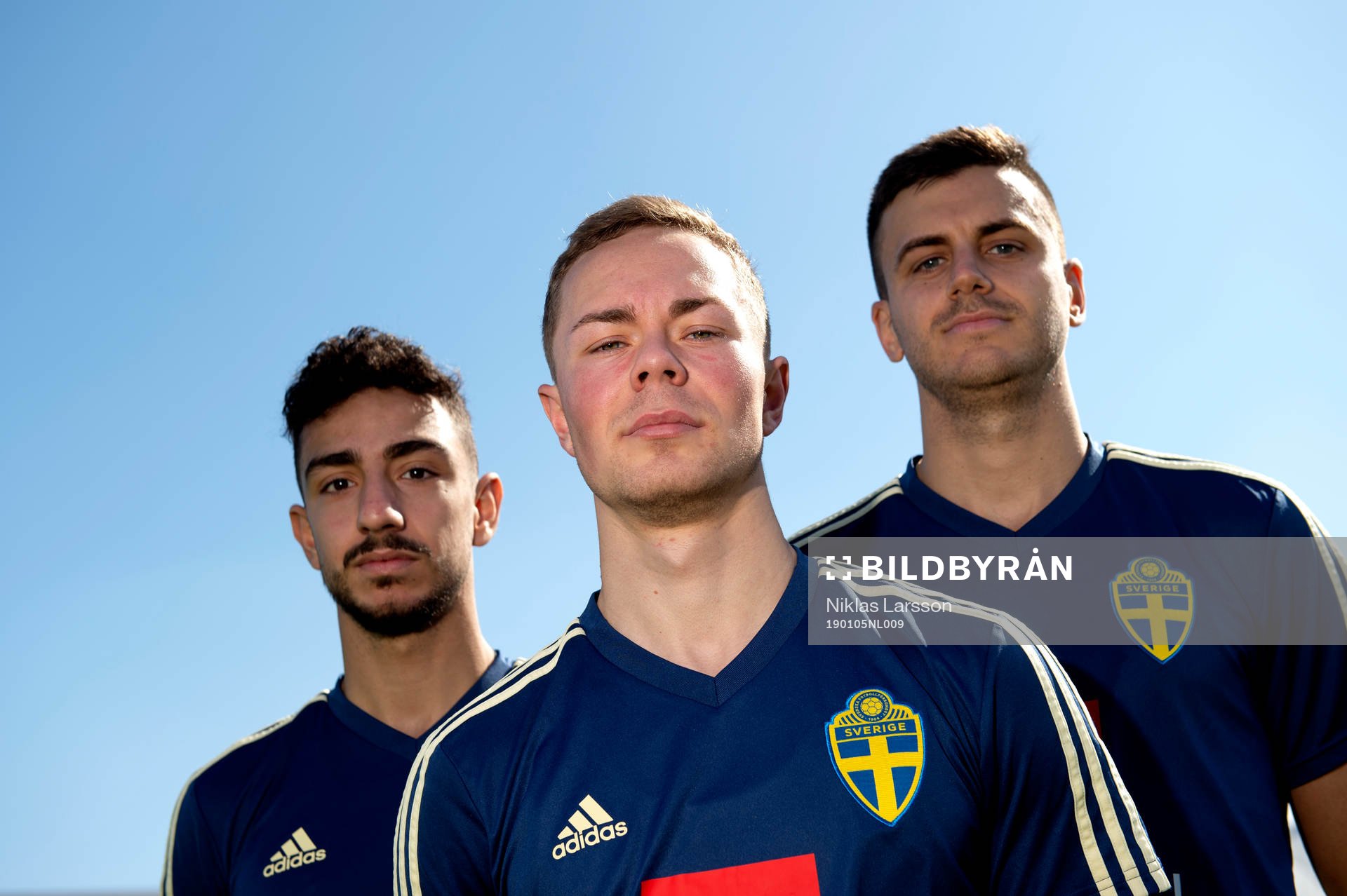 Sweden's and Häcken players Adam Andersson, Alexander