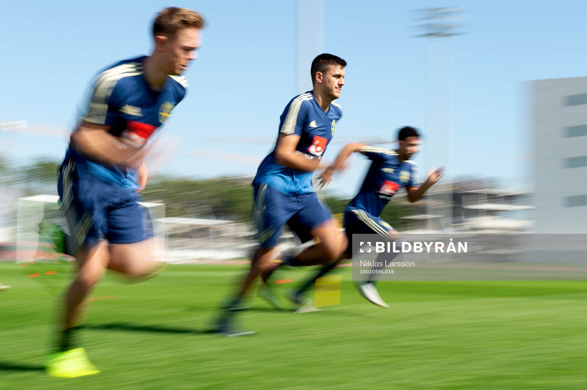 Sweden's Joel Andersson, Alexander Jeremejeff and Daleho