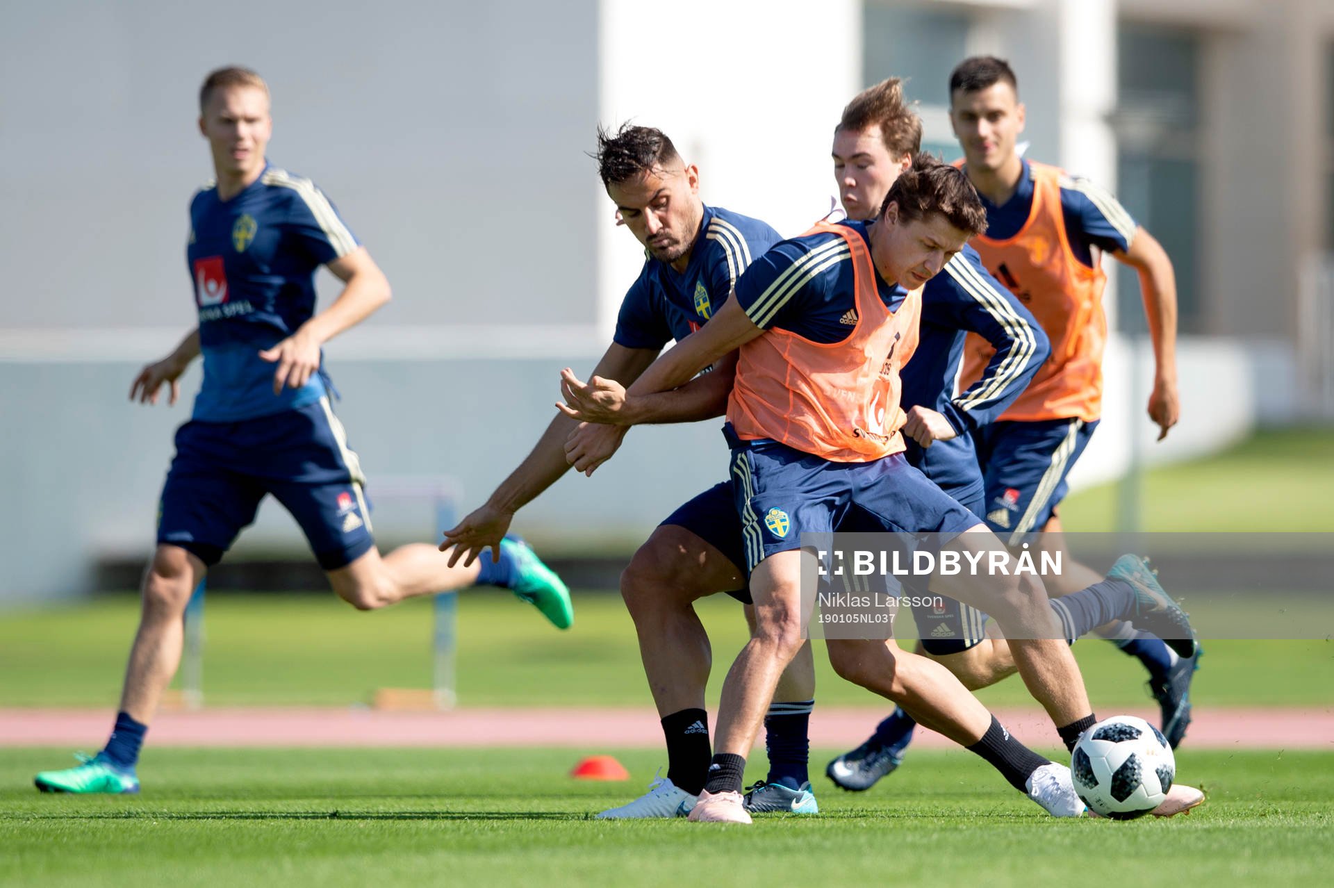 Sweden's Simon Thern, Sotirios Papagiannopoulos and Simon