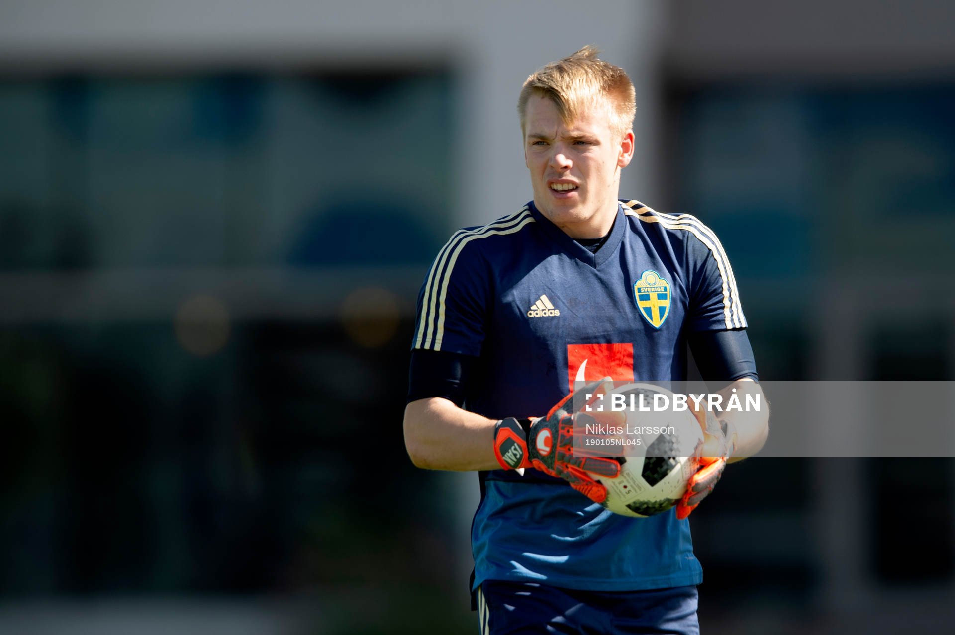 Sweden's goalkeeper Isak Pettersson
