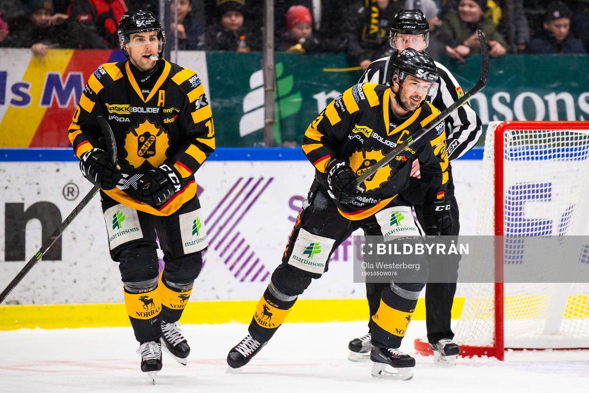 Skellefteås Jimmie Ericsson och Joakim Lindström jublar