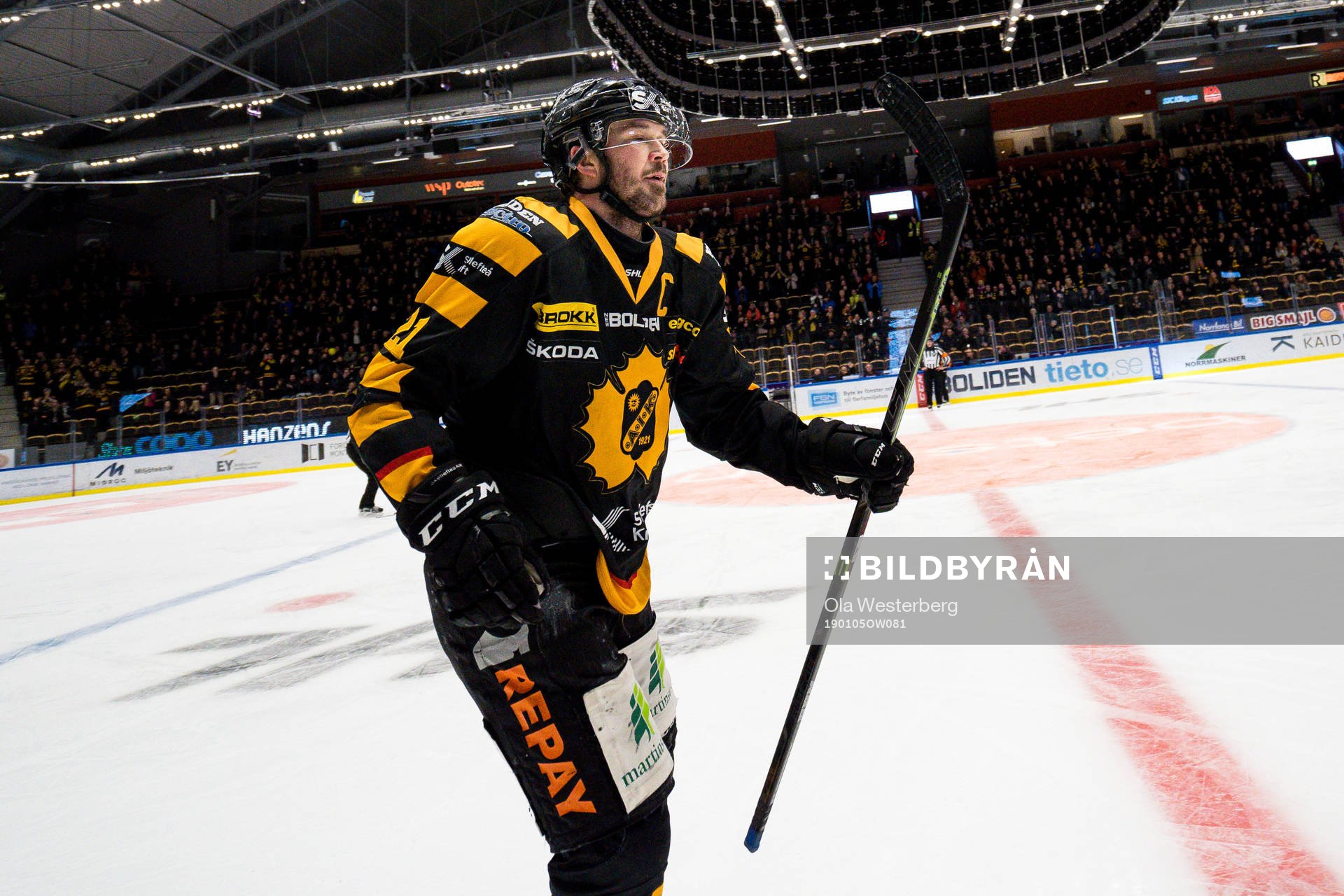 Skellefteås Jimmie Ericsson jublar