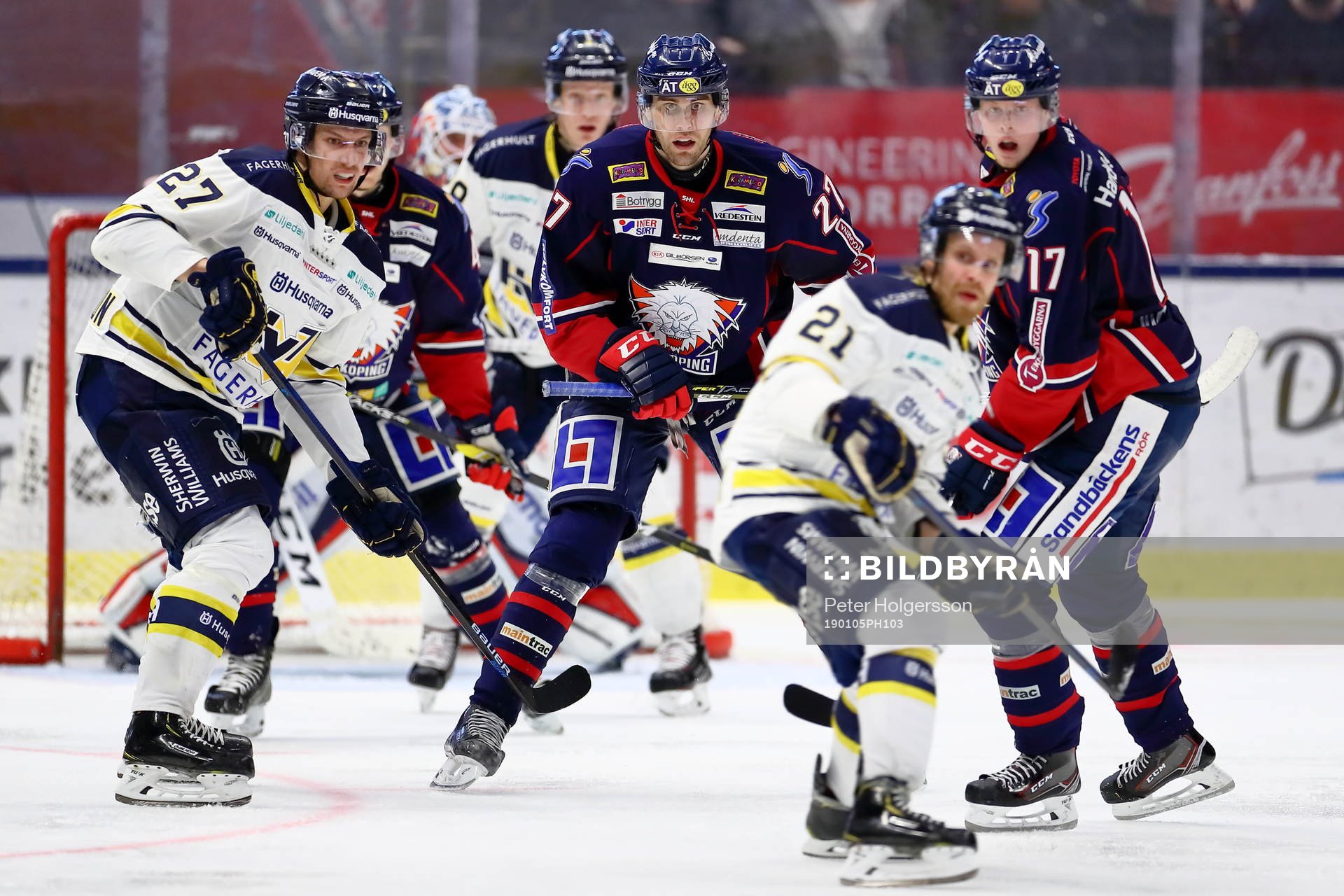 s David Gustafsson, Linköpings Dan Pettersson och Fredrik