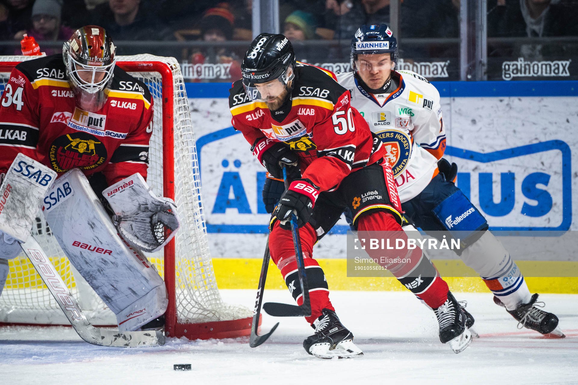 Luleås Daniel Sondell och Växjös Julius Junttila