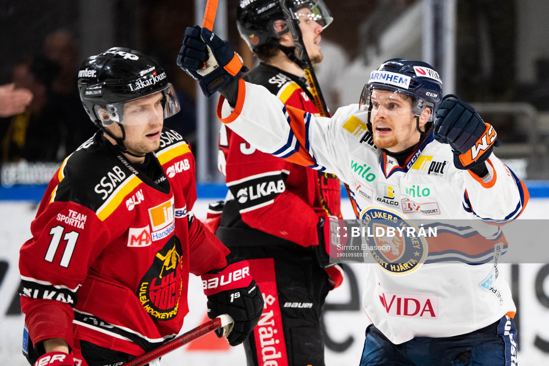 Växjös Brendan Shinnimin jublar