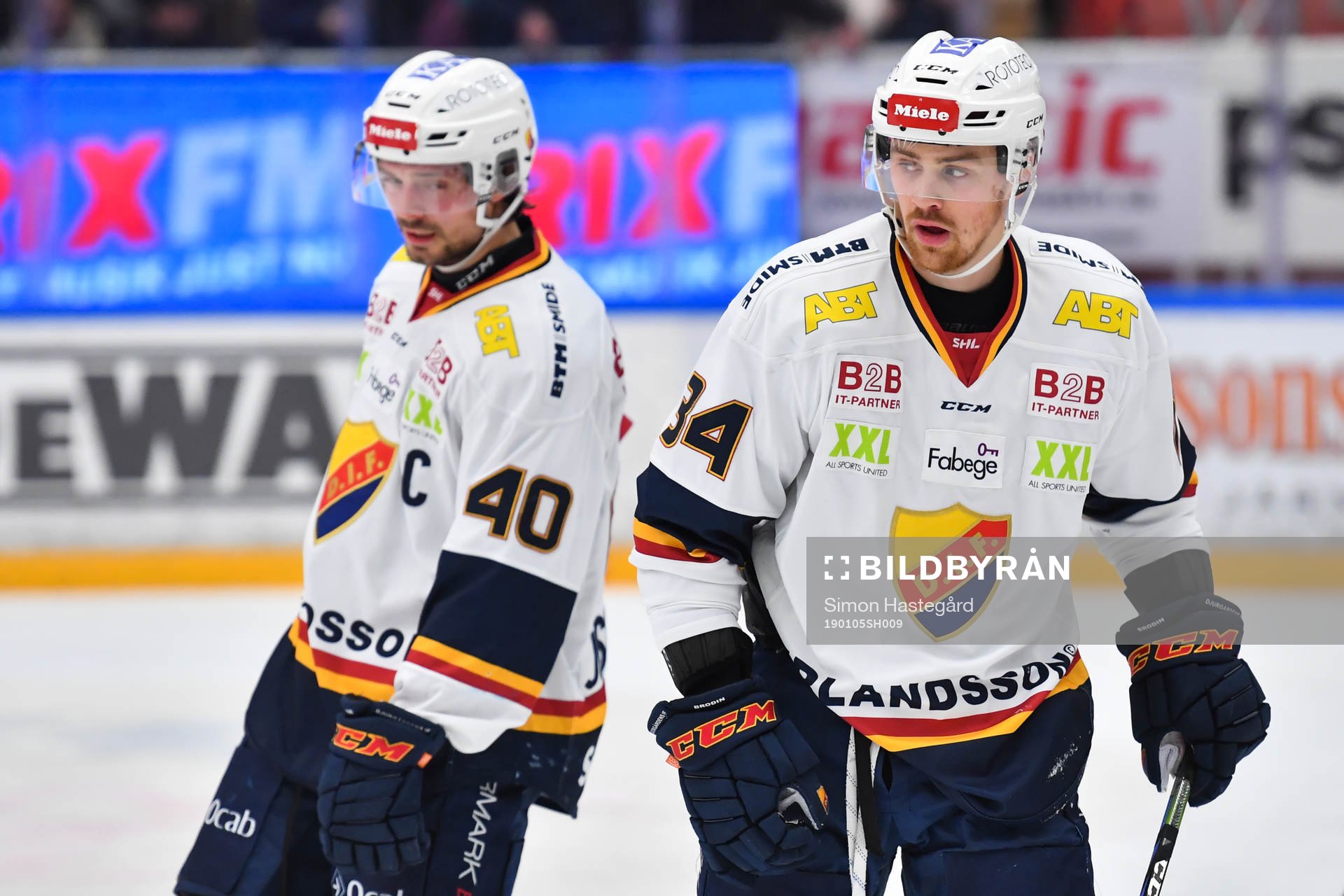 Djurgårdens Jacob Josefson och Daniel Brodin deppar