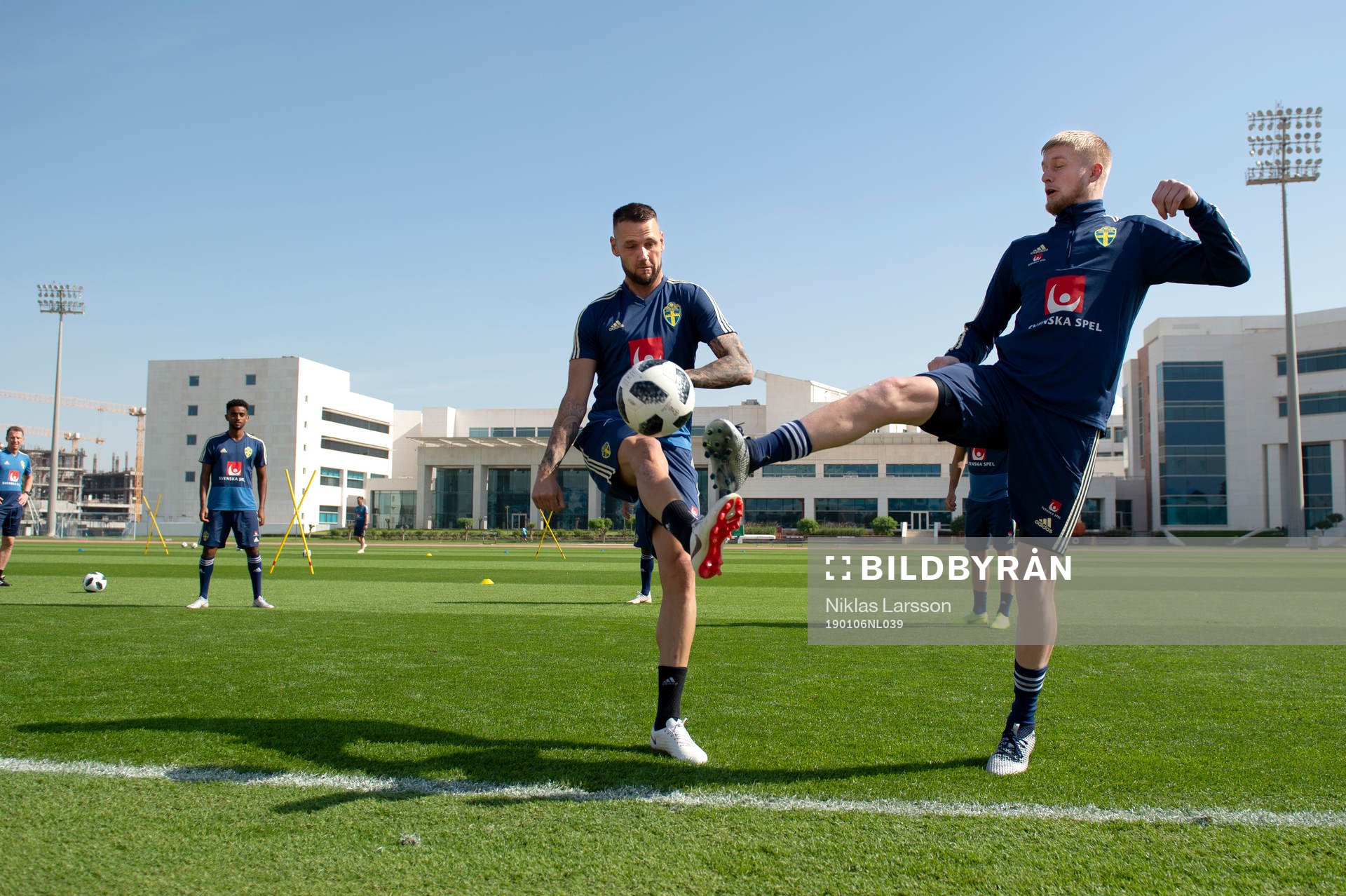 Sweden's Kalle Holmberg and Alexander Milosevic