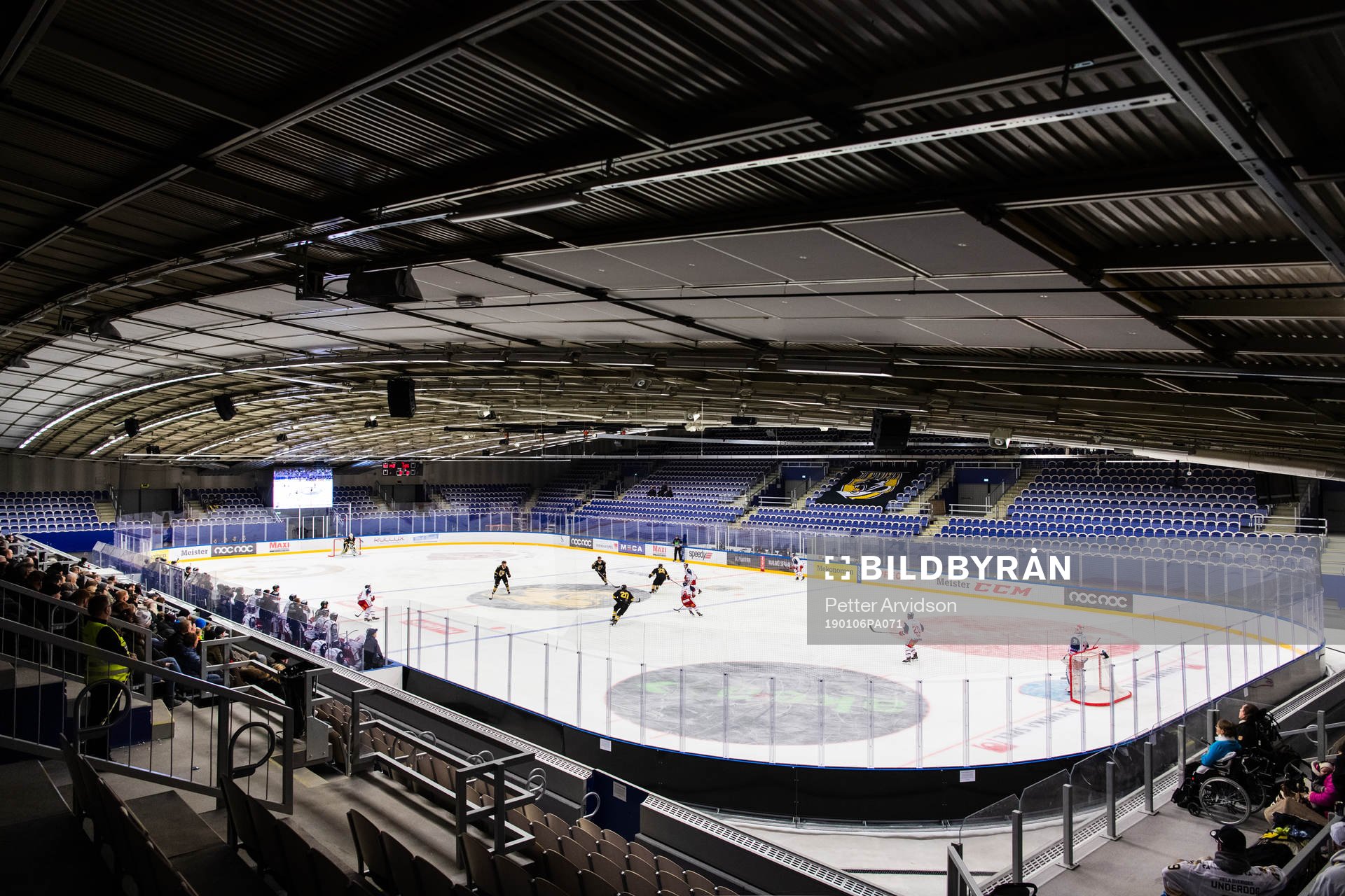 Generell interiör vy över Malmö Isstadion