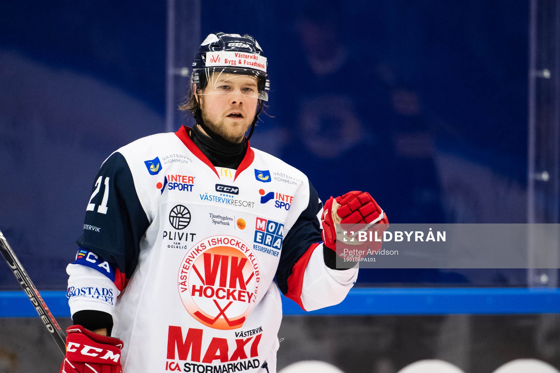 Västerviks Victor Öhman jublar