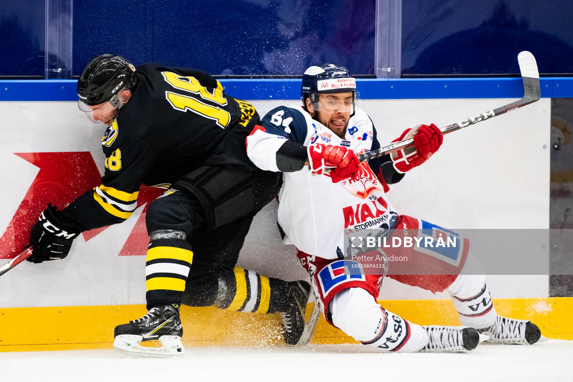 Panterns Matias Lassen och Västerviks Alexander Lindqvist