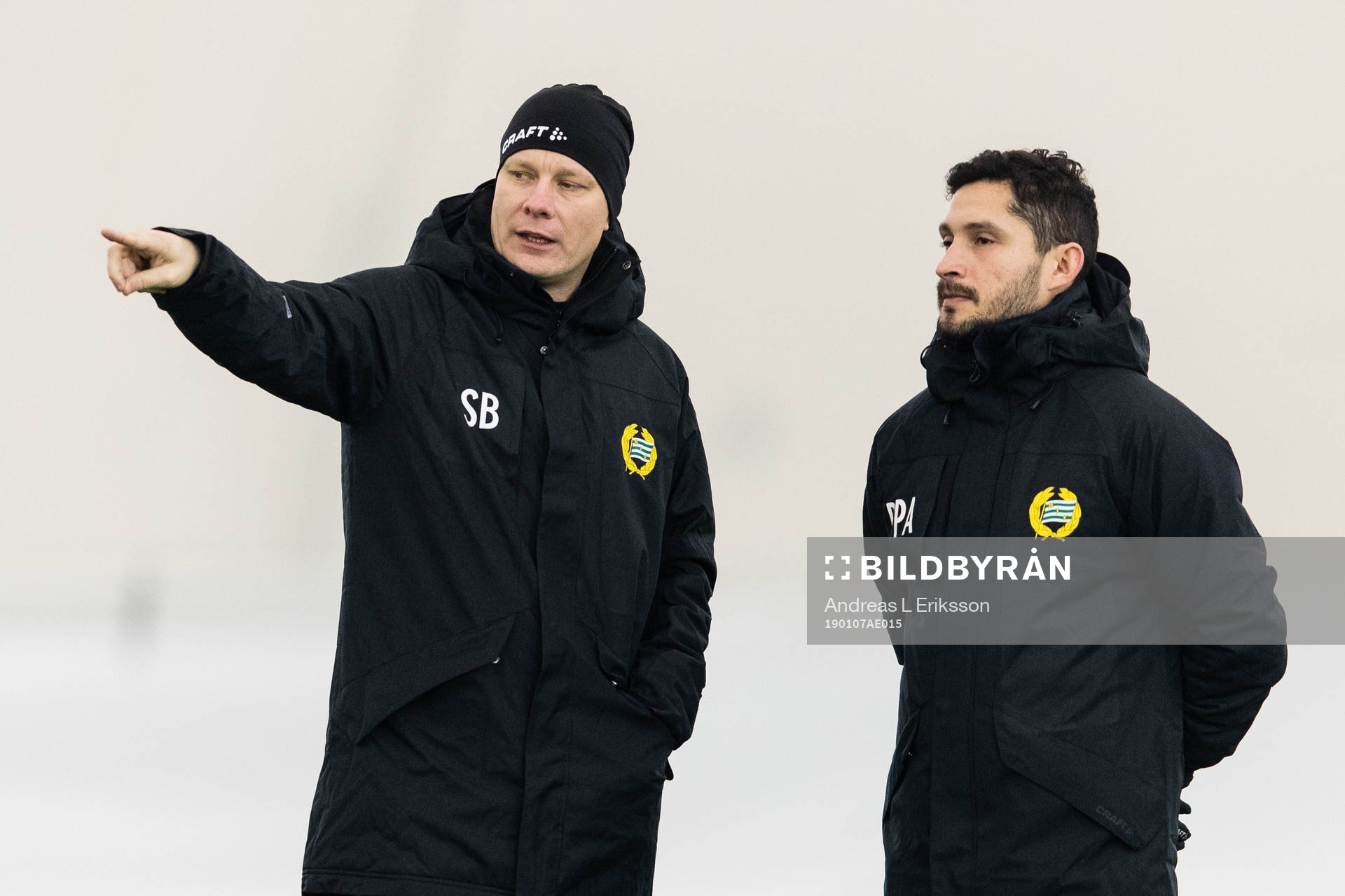 Tränare Stefan Billborn och assisterande tränare Pablo
