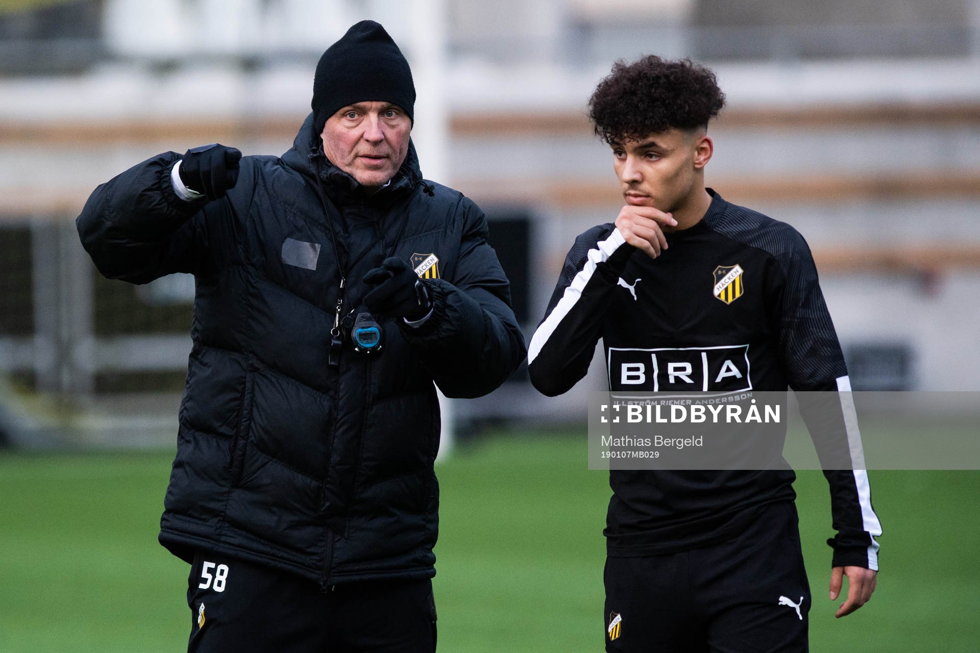 Assisterande tränare Teddy Olausson och Ali Youssef