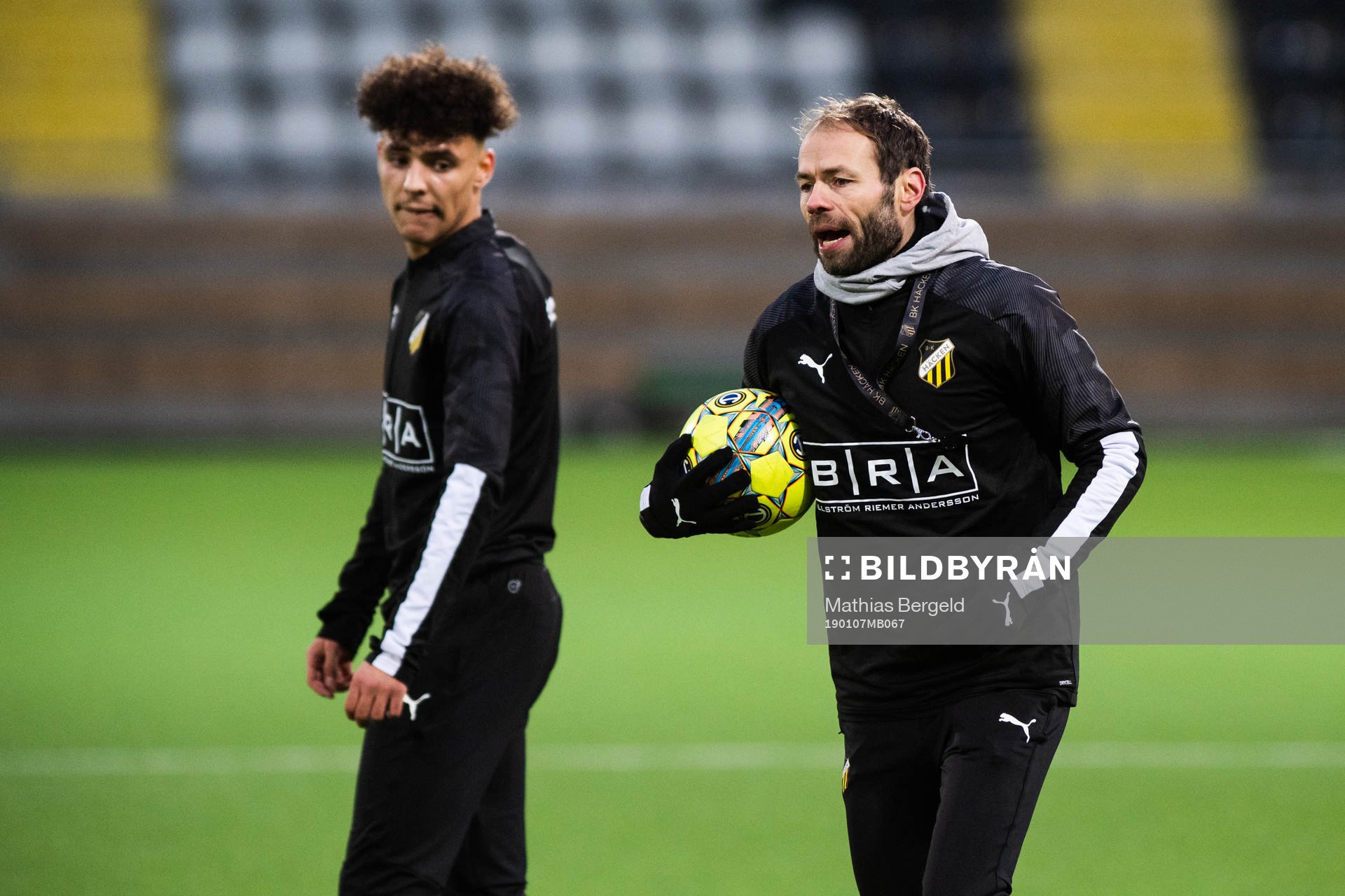 Ali Youssef och tränare Andreas Alm