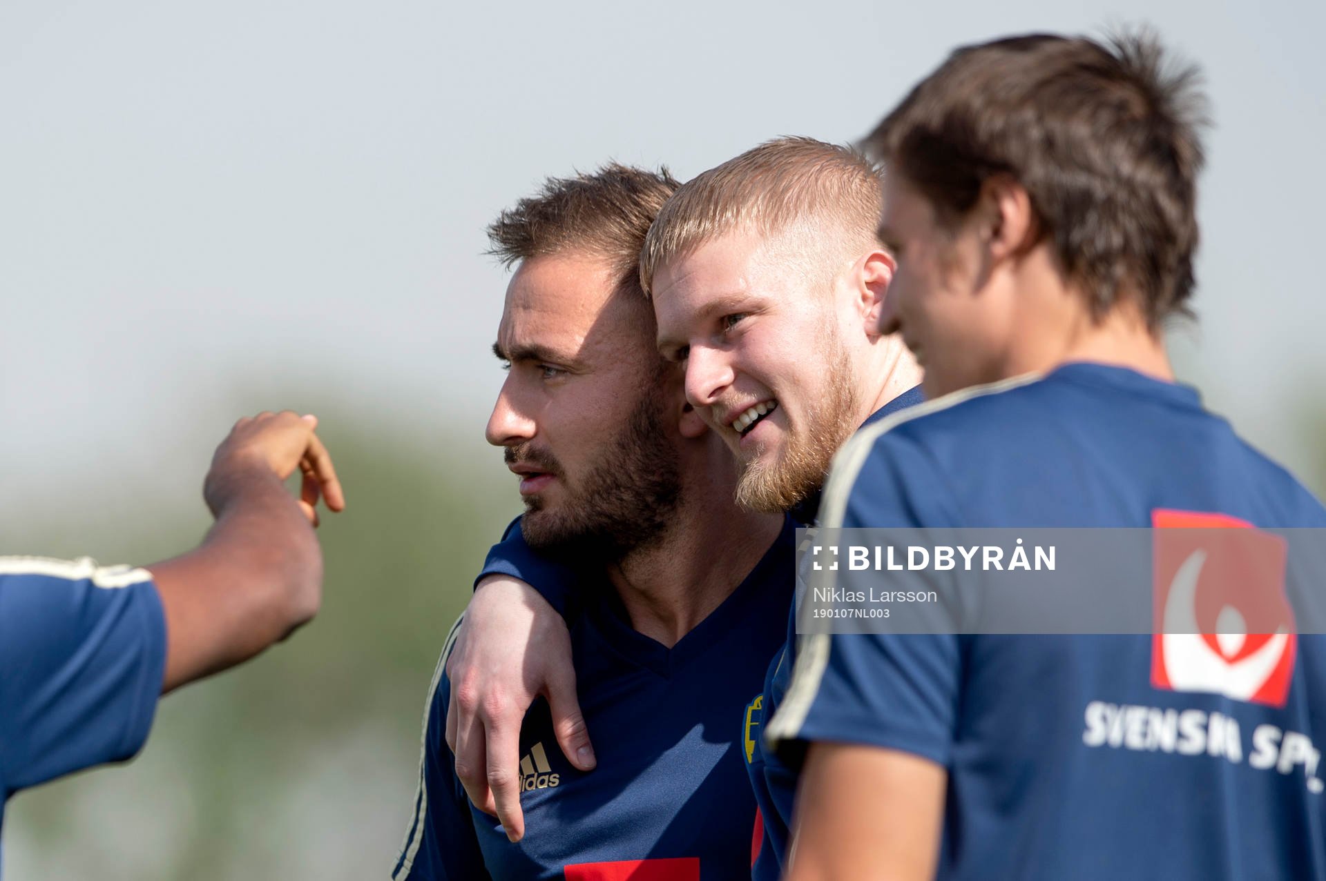 Sweden's Muamer Tankovic and Kalle Holmberg