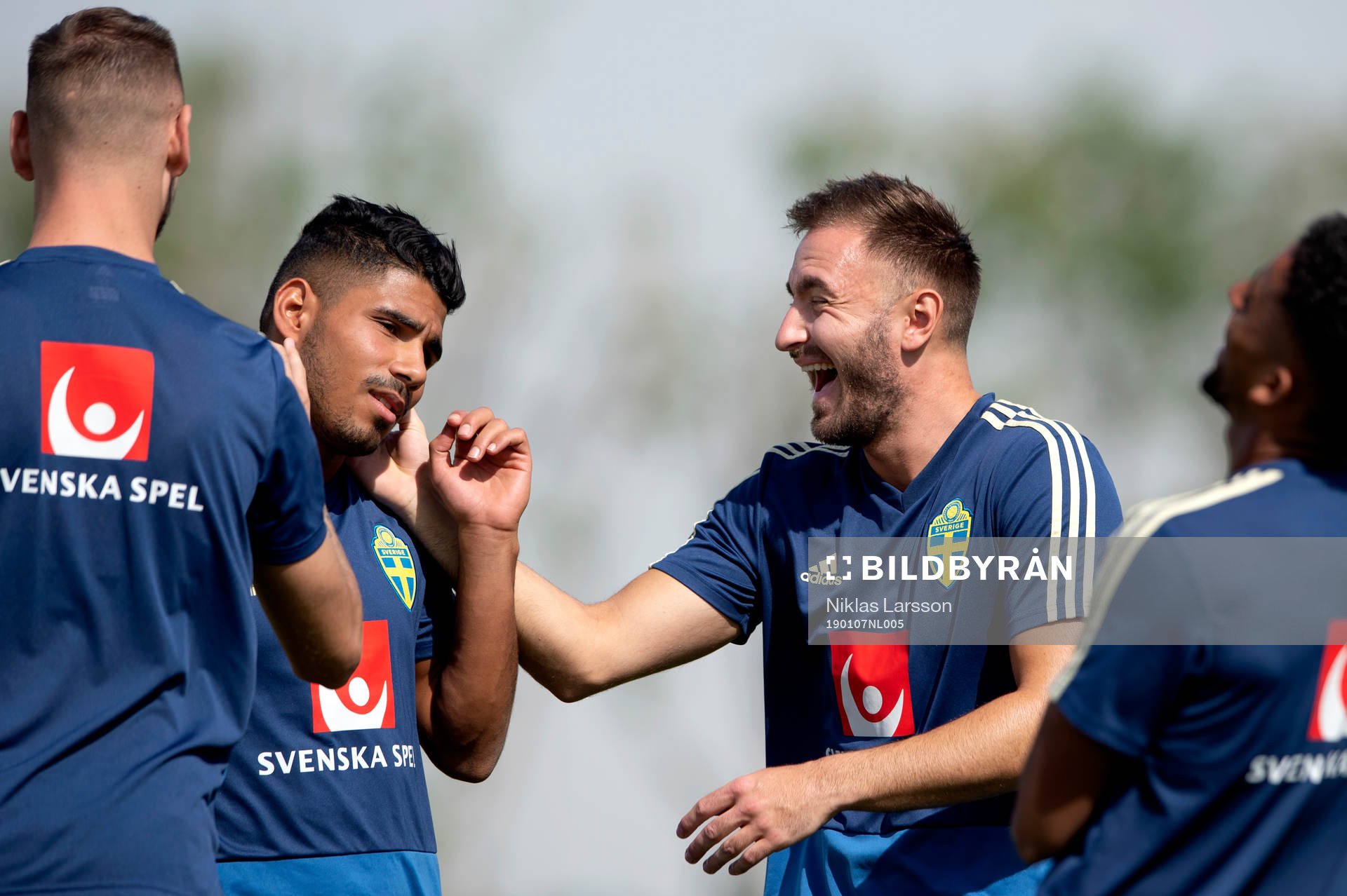 Sweden's Muamer Tankovic and Hosam Aiesh